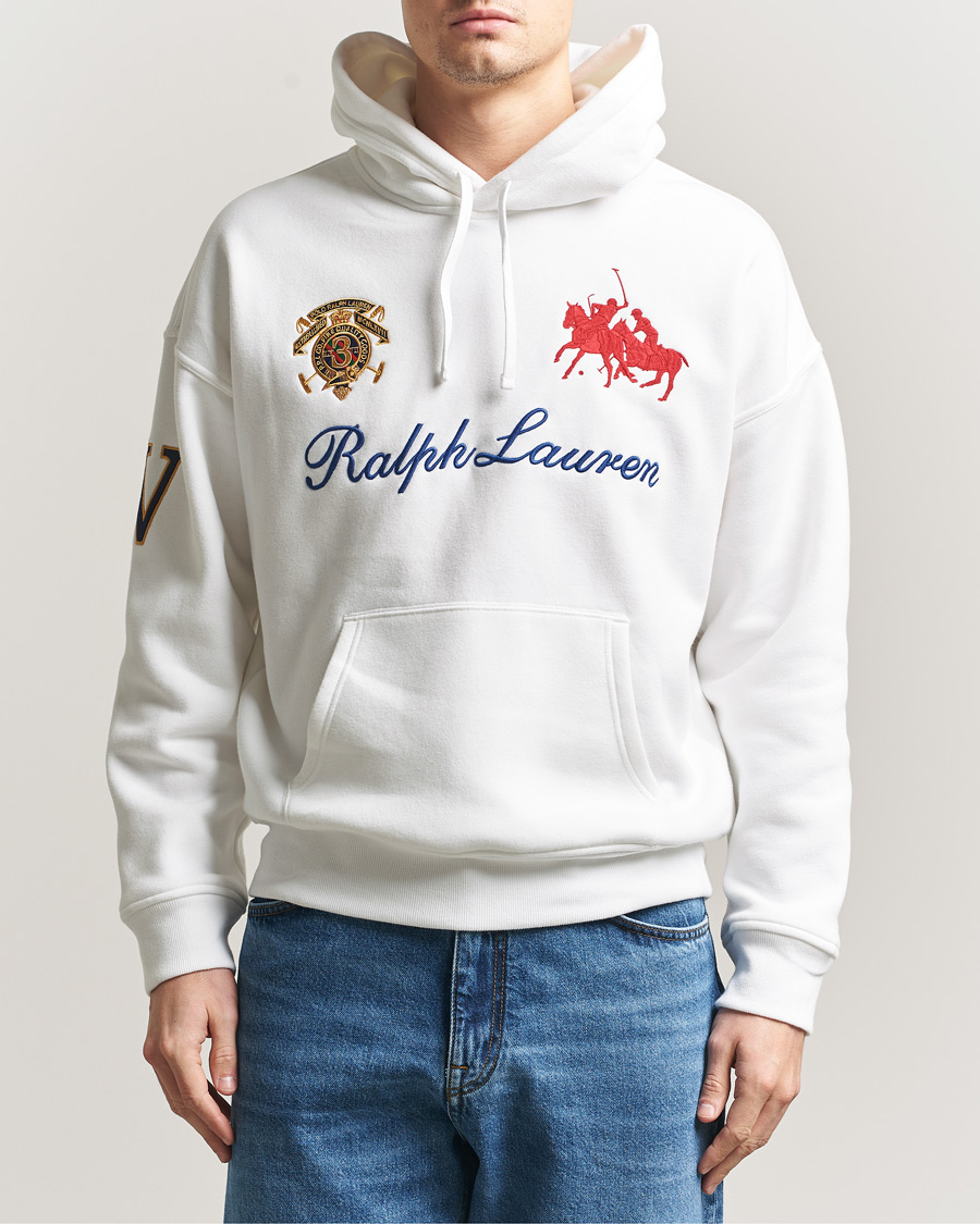 Men | Sweaters & Knitwear | Polo Ralph Lauren | Magic Fleece Logo Hoodie White