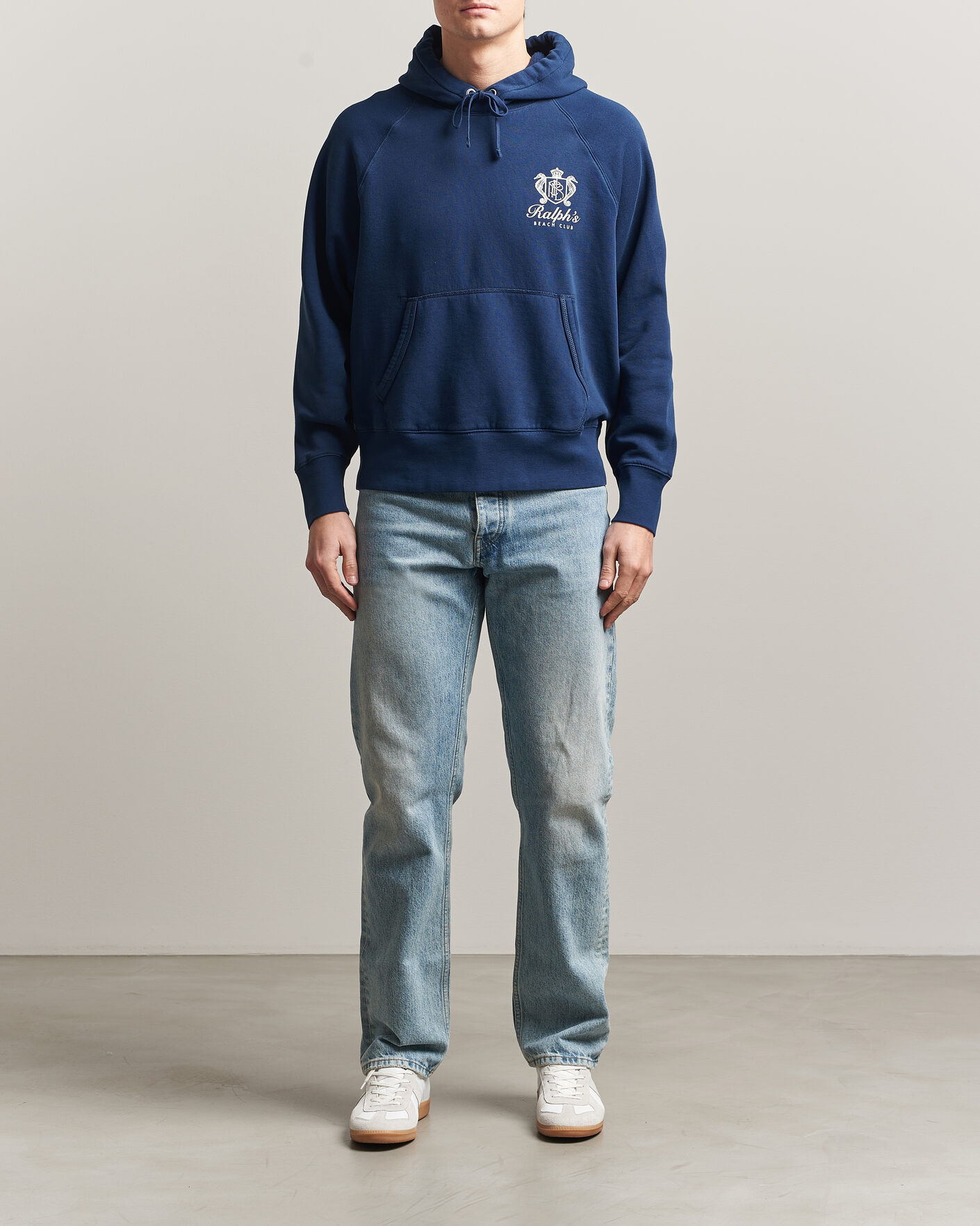 Men | Sweaters & Knitwear | Polo Ralph Lauren | Fleece Hoodie Dark Cobalt
