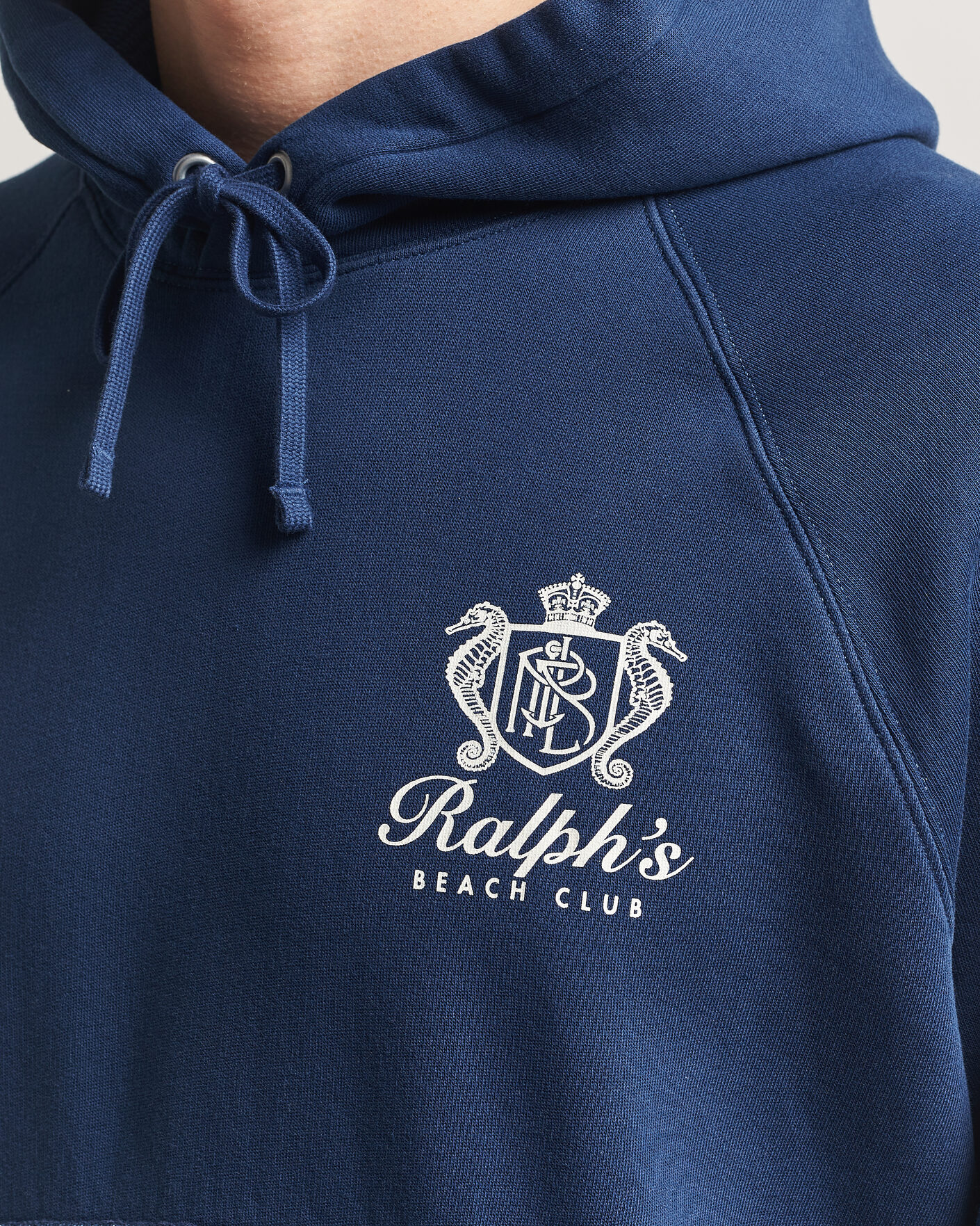 Men | Sweaters & Knitwear | Polo Ralph Lauren | Fleece Hoodie Dark Cobalt