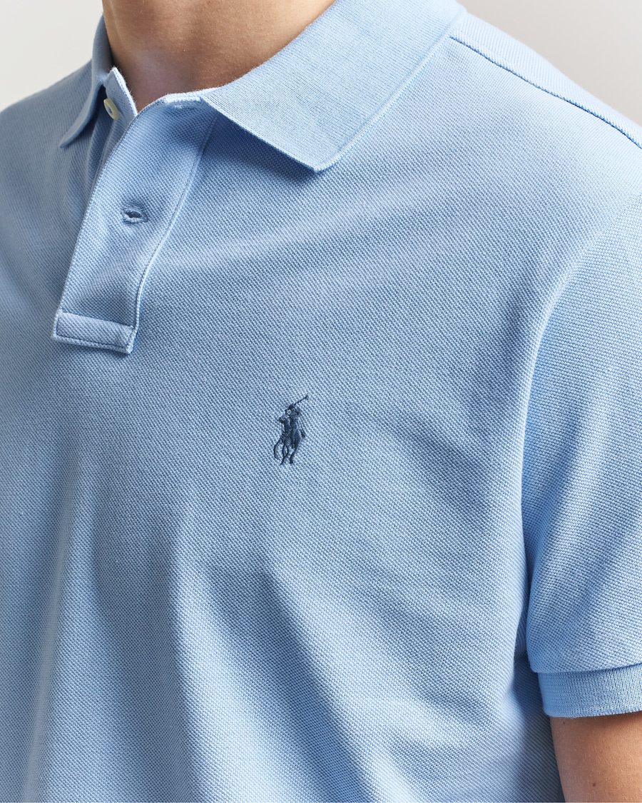 Polo Ralph Lauren Custom Slim Fit Polo Austin Blue at CareOfCarl.com