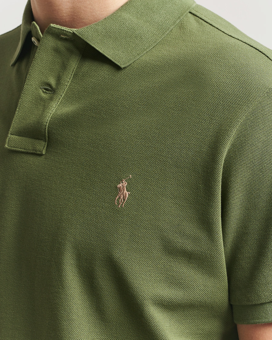 Men | Polo Shirts | Polo Ralph Lauren | Custom Slim Fit Polo Supply Olive