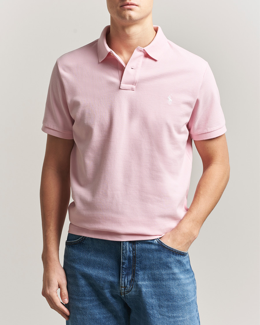 Polo Ralph Lauren Custom Slim Fit Polo Garden Pink at CareOfCarl.com