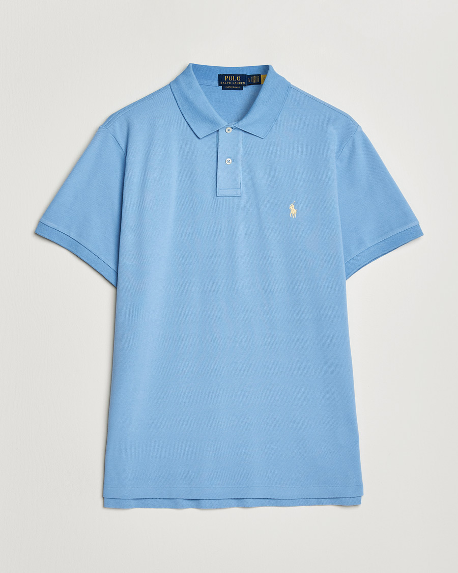 Men | Polo Shirts | Polo Ralph Lauren | Custom Slim Fit Polo Bristol Blue