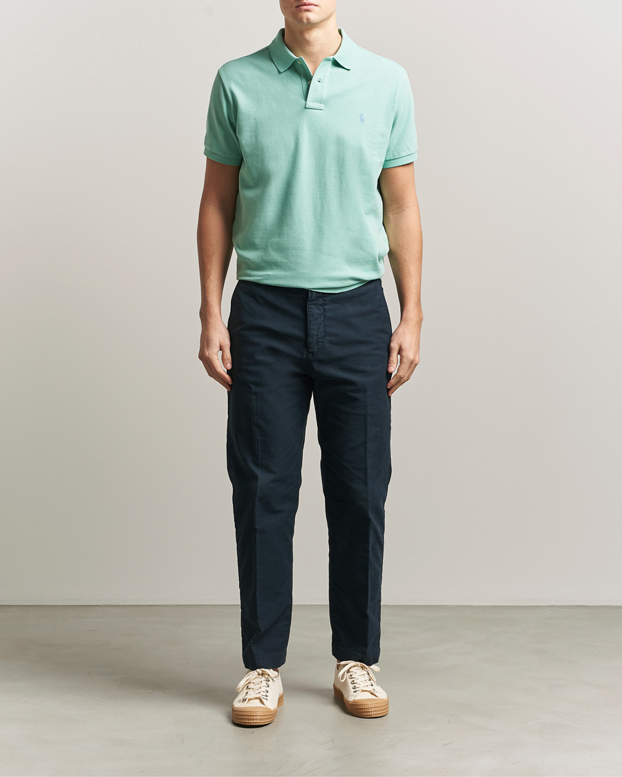 Men | Polo Shirts | Polo Ralph Lauren | Custom Slim Fit Polo Celadon