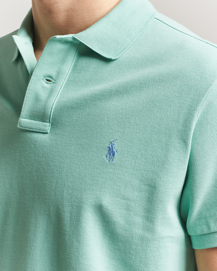 Men | Polo Shirts | Polo Ralph Lauren | Custom Slim Fit Polo Celadon