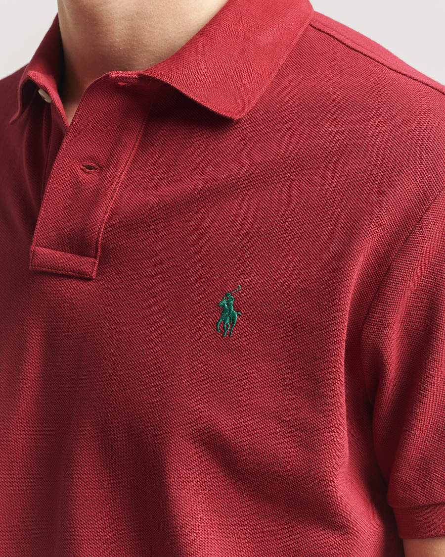 Men | Polo Shirts | Polo Ralph Lauren | Custom Slim Fit Polo Heritage Red