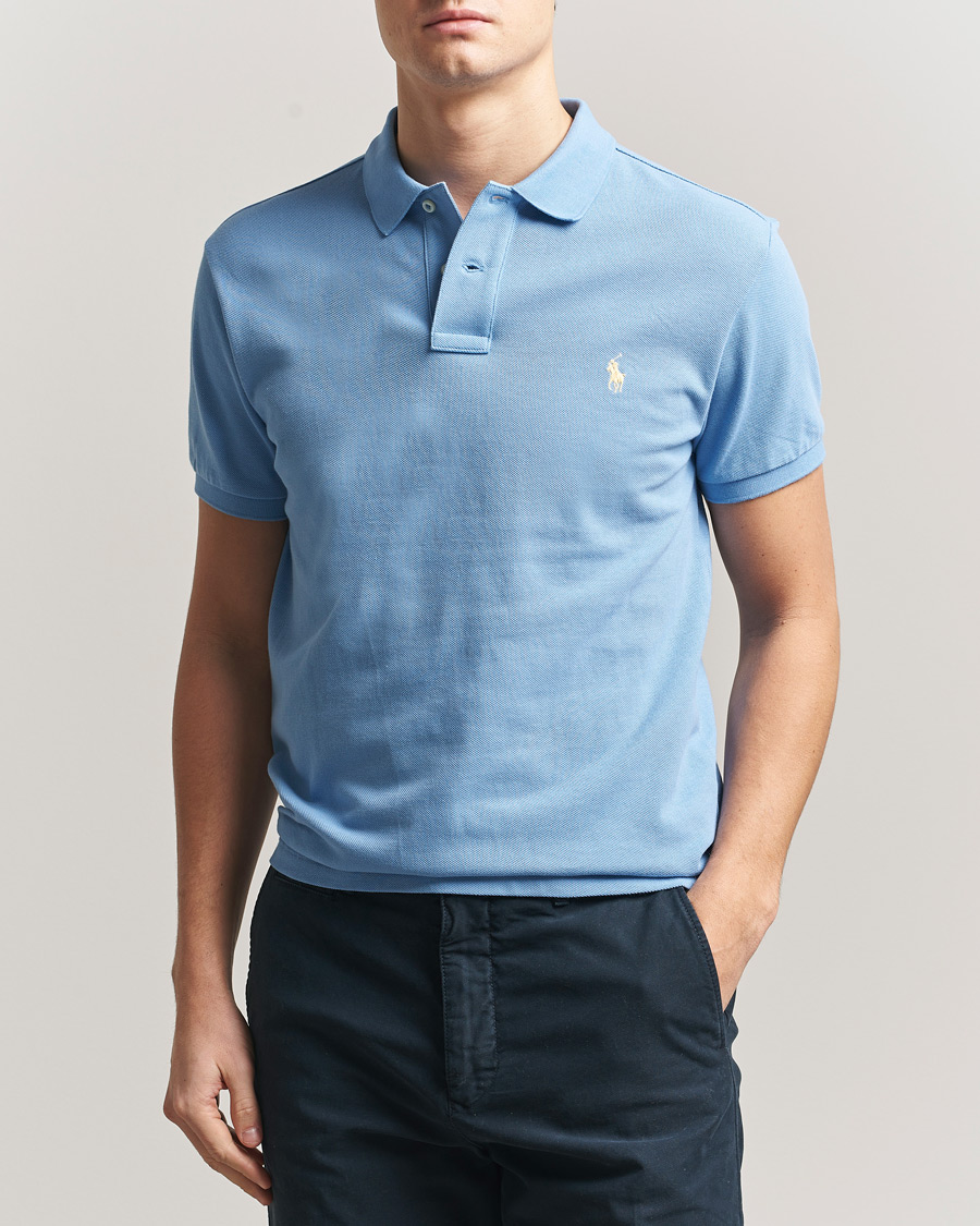 Polo Ralph Lauren Slim Fit Polo Bristol Blue at CareOfCarl.com