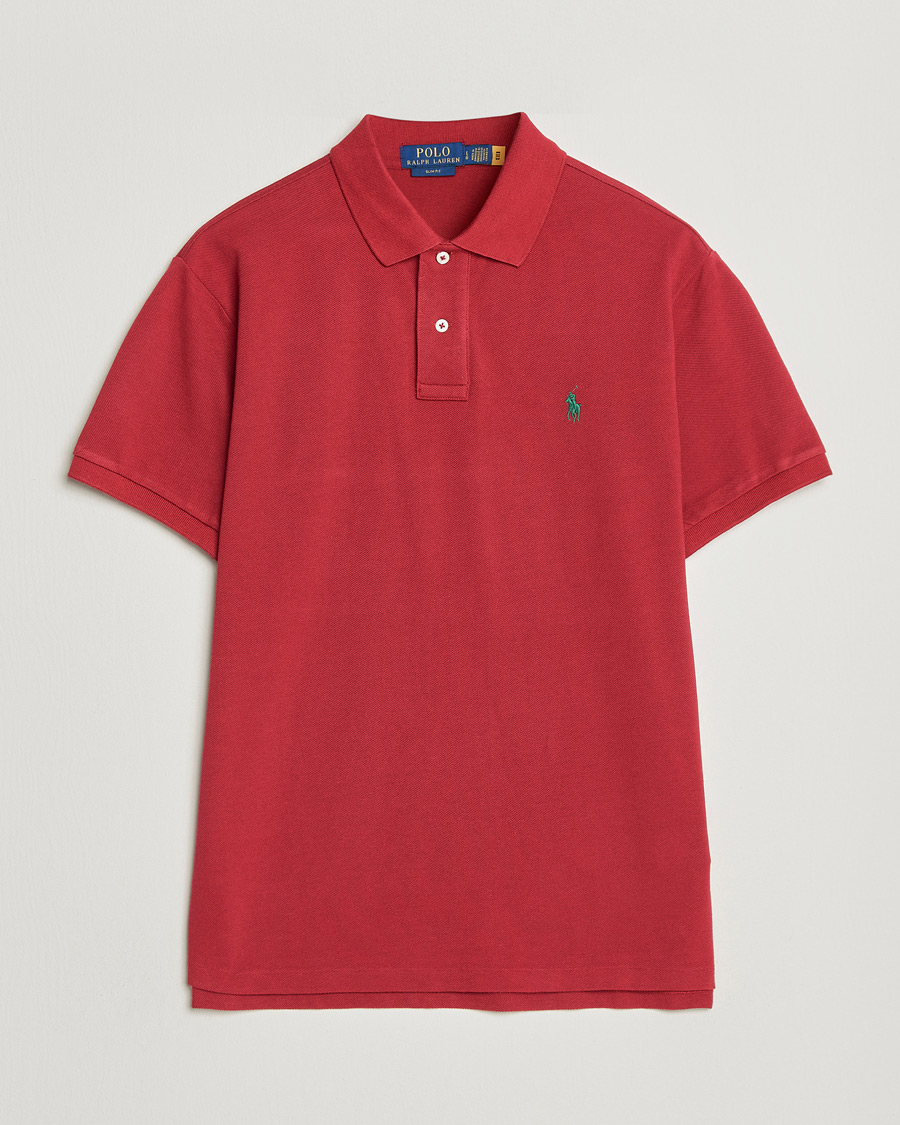 Men | Polo Shirts | Polo Ralph Lauren | Slim Fit Polo Heritage Red