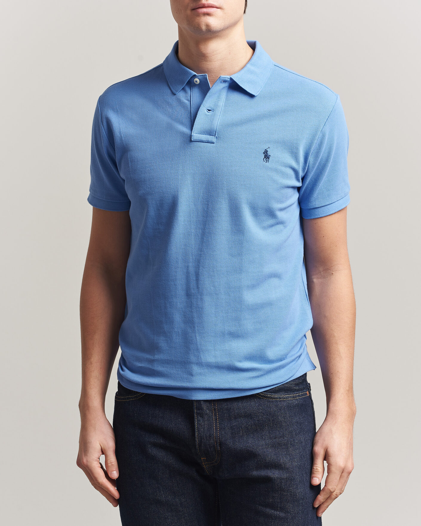 Men | Polo Shirts | Polo Ralph Lauren | Slim Fit Polo Harbour Island Blue