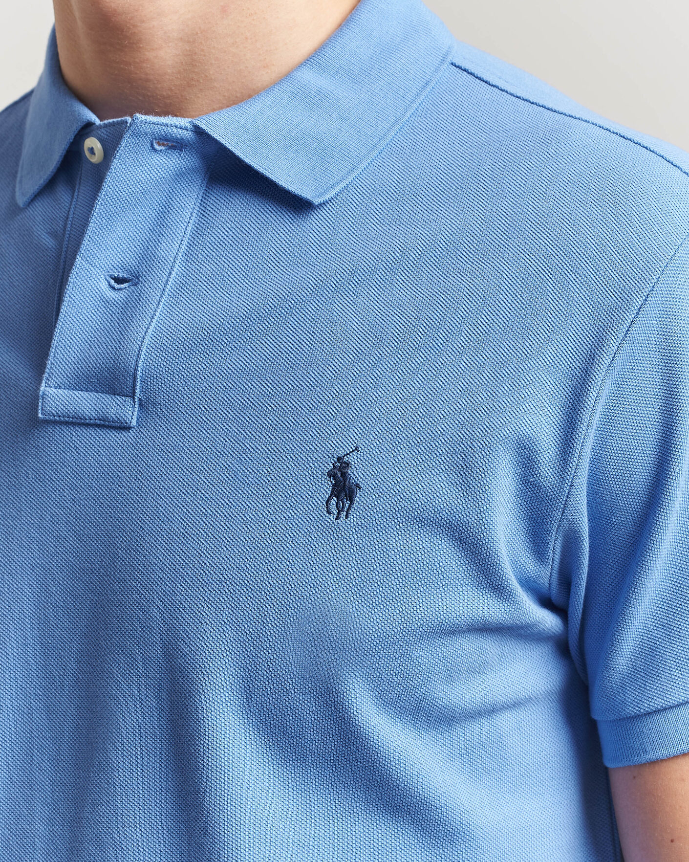 Men | Polo Shirts | Polo Ralph Lauren | Slim Fit Polo Harbour Island Blue