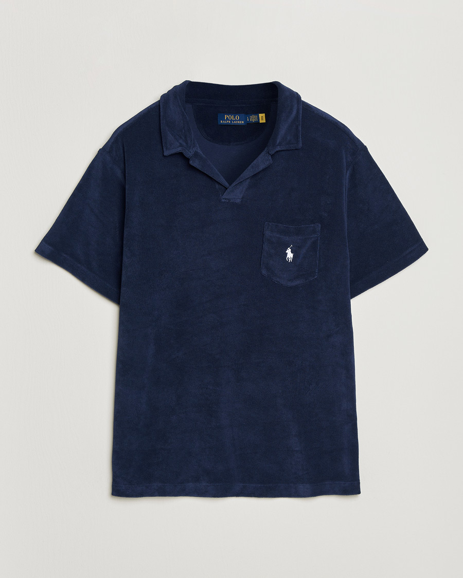 Men | Polo Shirts | Polo Ralph Lauren | Cotton Terry Polo Newport Navy