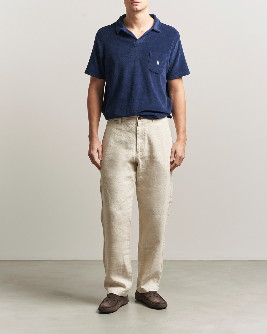 Men | Polo Shirts | Polo Ralph Lauren | Cotton Terry Polo Newport Navy