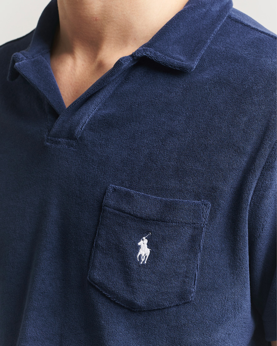 Men | Polo Shirts | Polo Ralph Lauren | Cotton Terry Polo Newport Navy