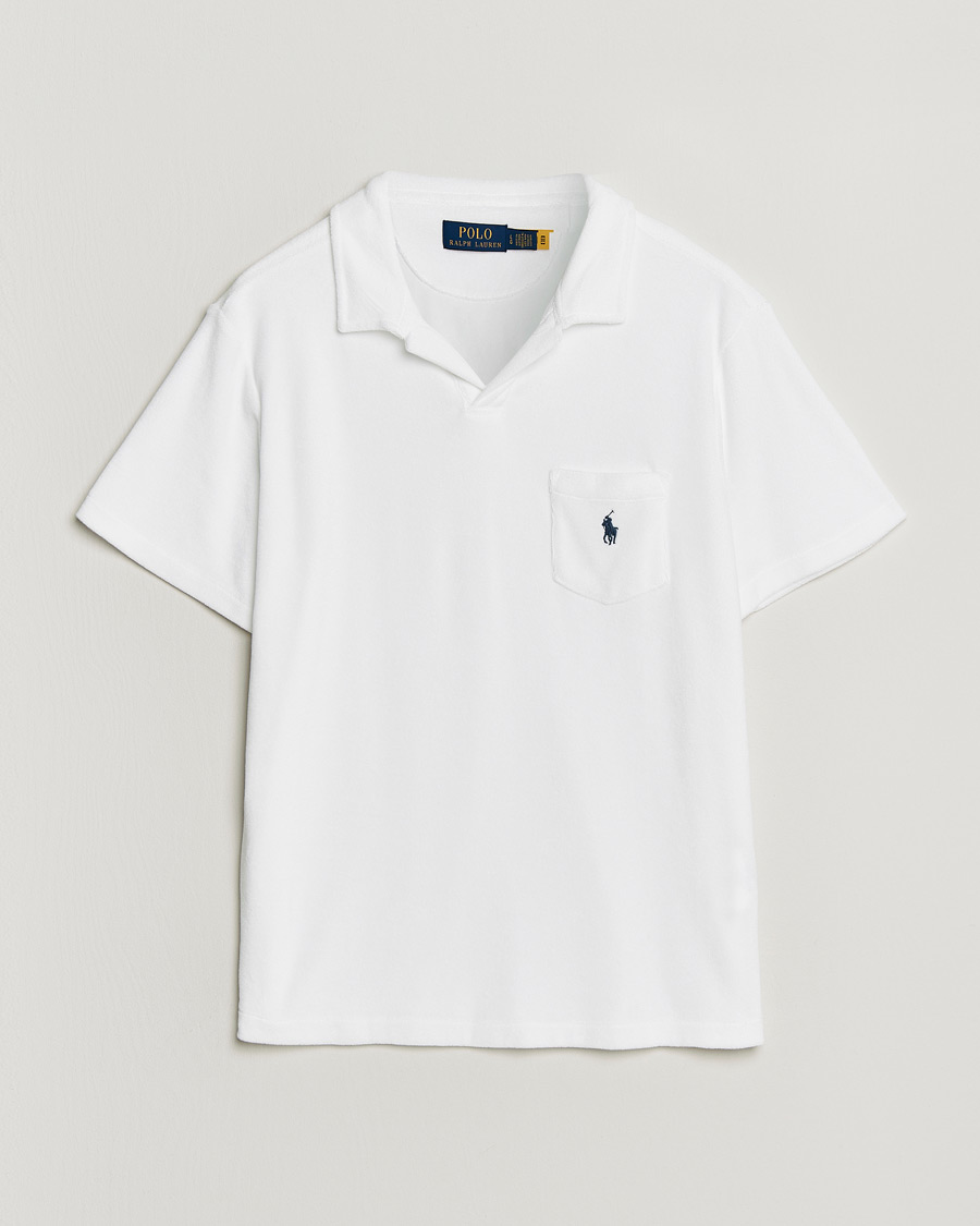 Men | Polo Shirts | Polo Ralph Lauren | Cotton Terry Polo White