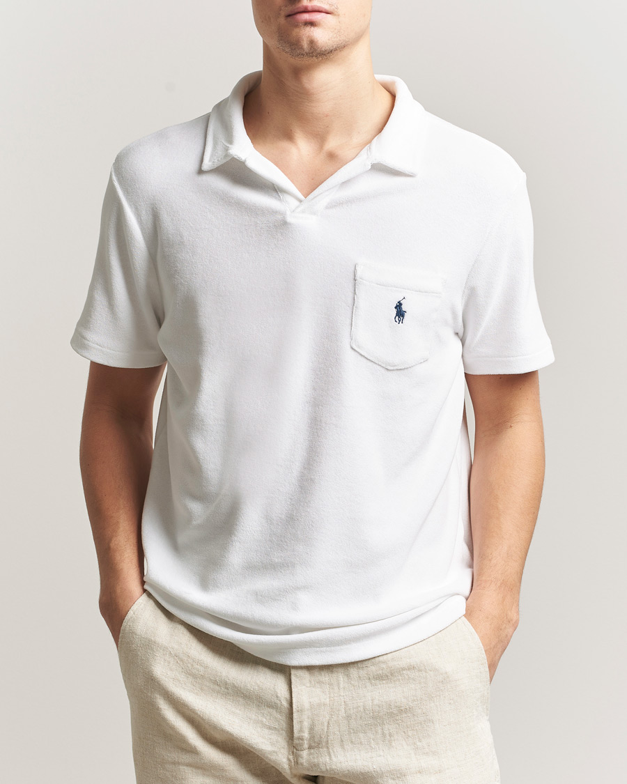 Men | Polo Shirts | Polo Ralph Lauren | Cotton Terry Polo White
