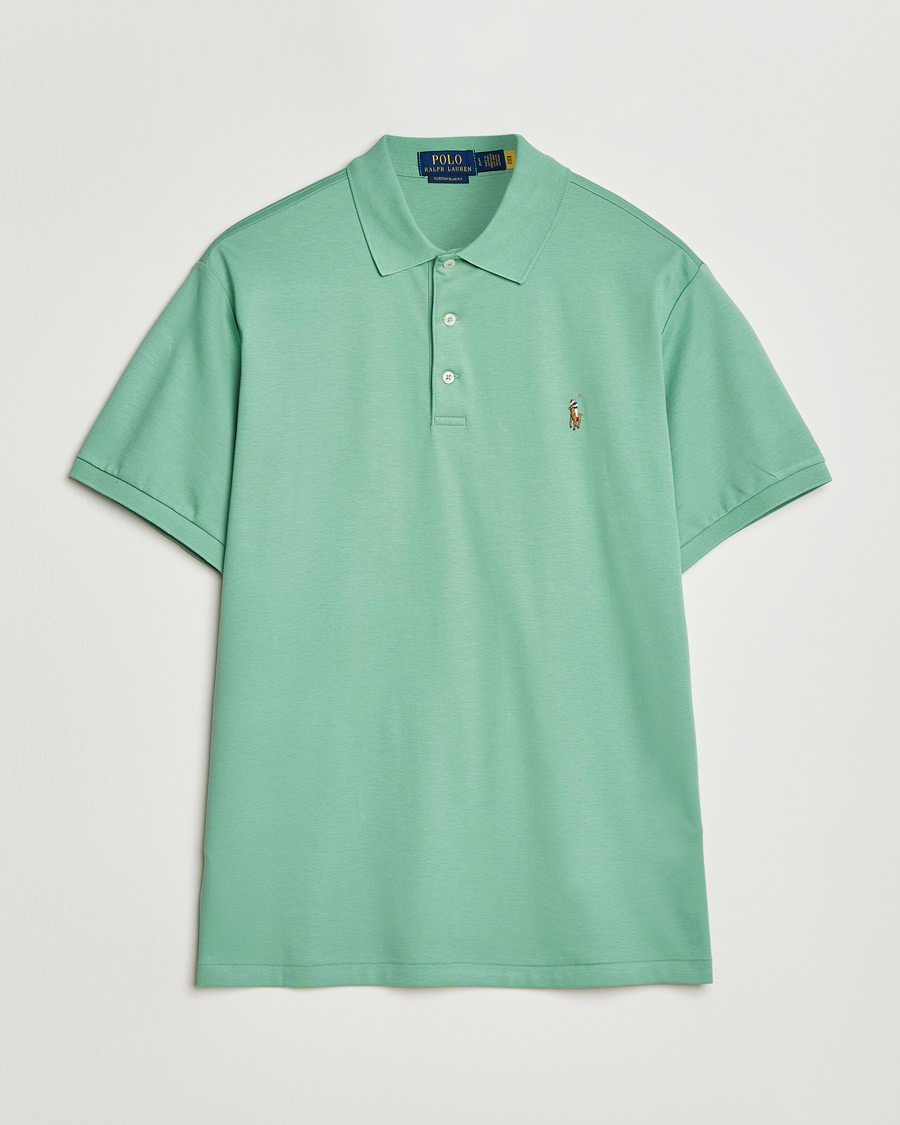 Polo Ralph Lauren Luxury Pima Cotton Polo Faded Mint at CareOfCarl.com