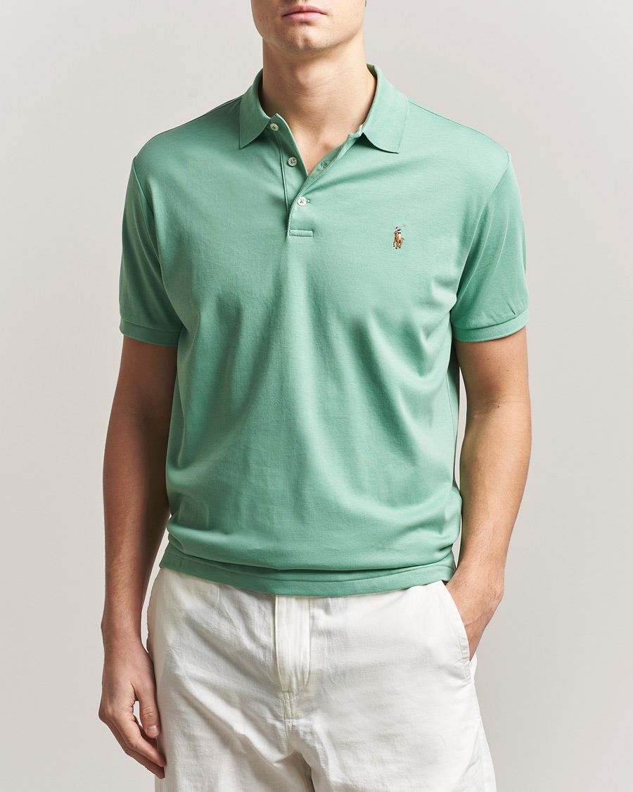 Polo Ralph Lauren Luxury Pima Cotton Polo Faded Mint at CareOfCarl.com