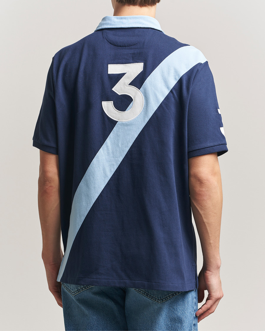 Men | Polo Shirts | Polo Ralph Lauren | Diagonal Striped Polo Newport Navy