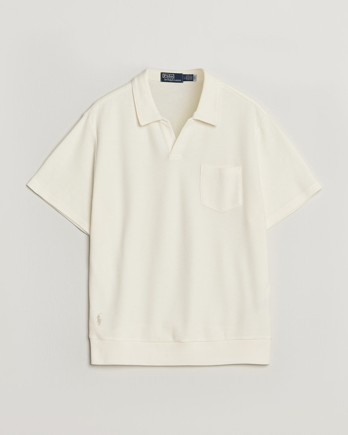 Men | Polo Shirts | Polo Ralph Lauren | Knitted Polo Pale Cream