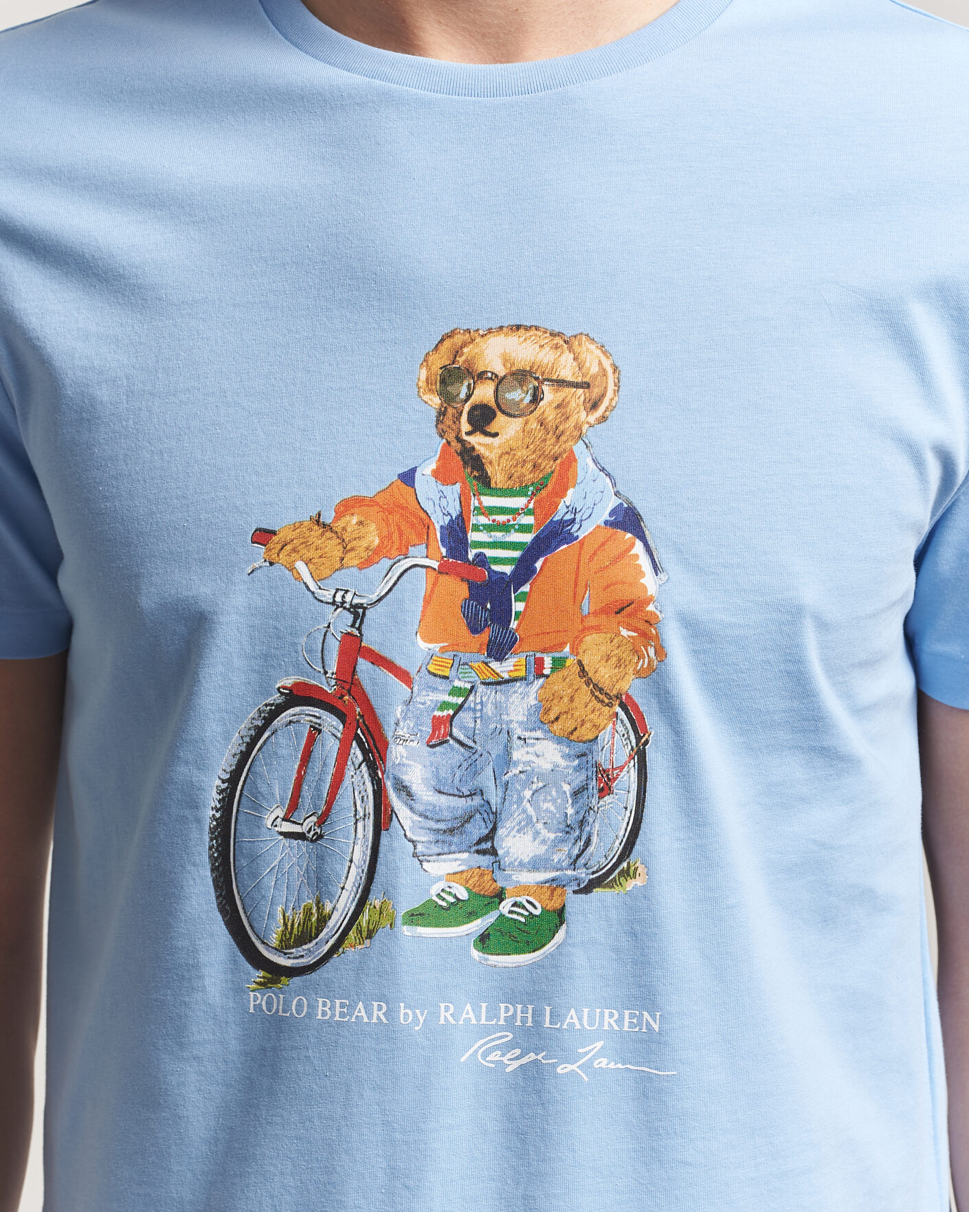 Men | T-Shirts | Polo Ralph Lauren | Jersey Bear T-Shirt Austin Blue