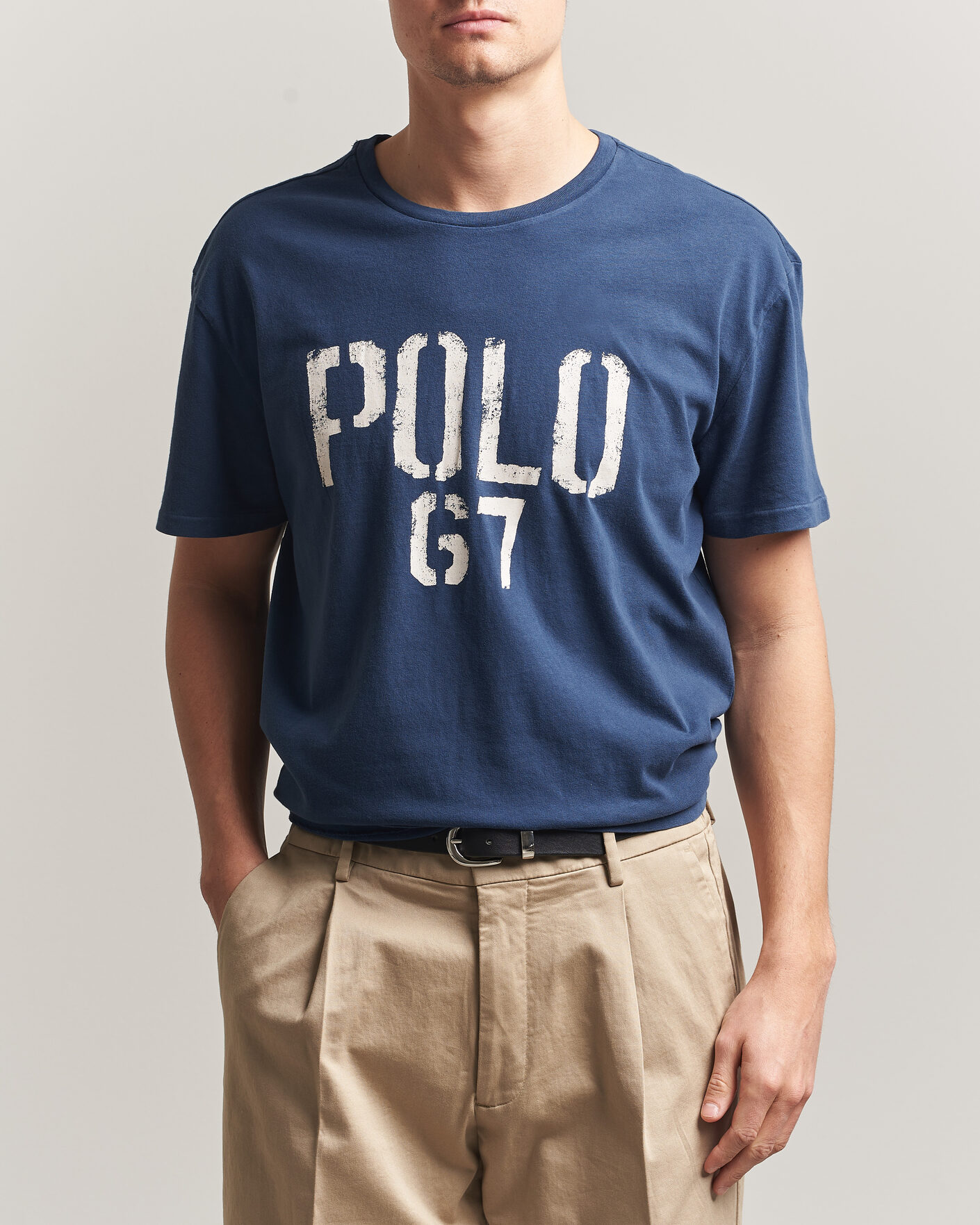 Polo Ralph Lauren Jersey Logo T-Shirt Dark Cobalt at CareOfCarl.com