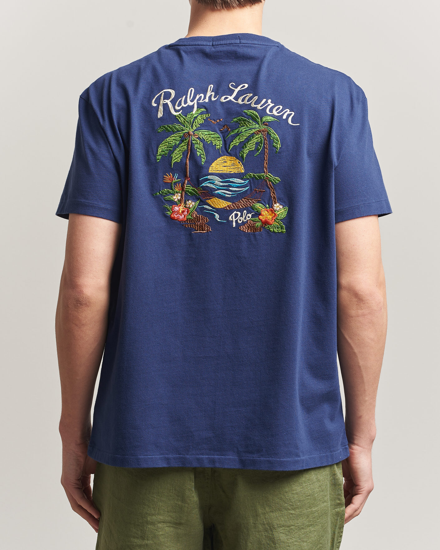 Men | T-Shirts | Polo Ralph Lauren | Jersey Printed T-Shirt Dark Cobalt