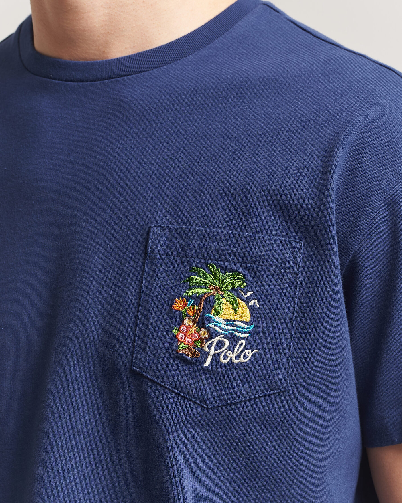 Men | T-Shirts | Polo Ralph Lauren | Jersey Printed T-Shirt Dark Cobalt