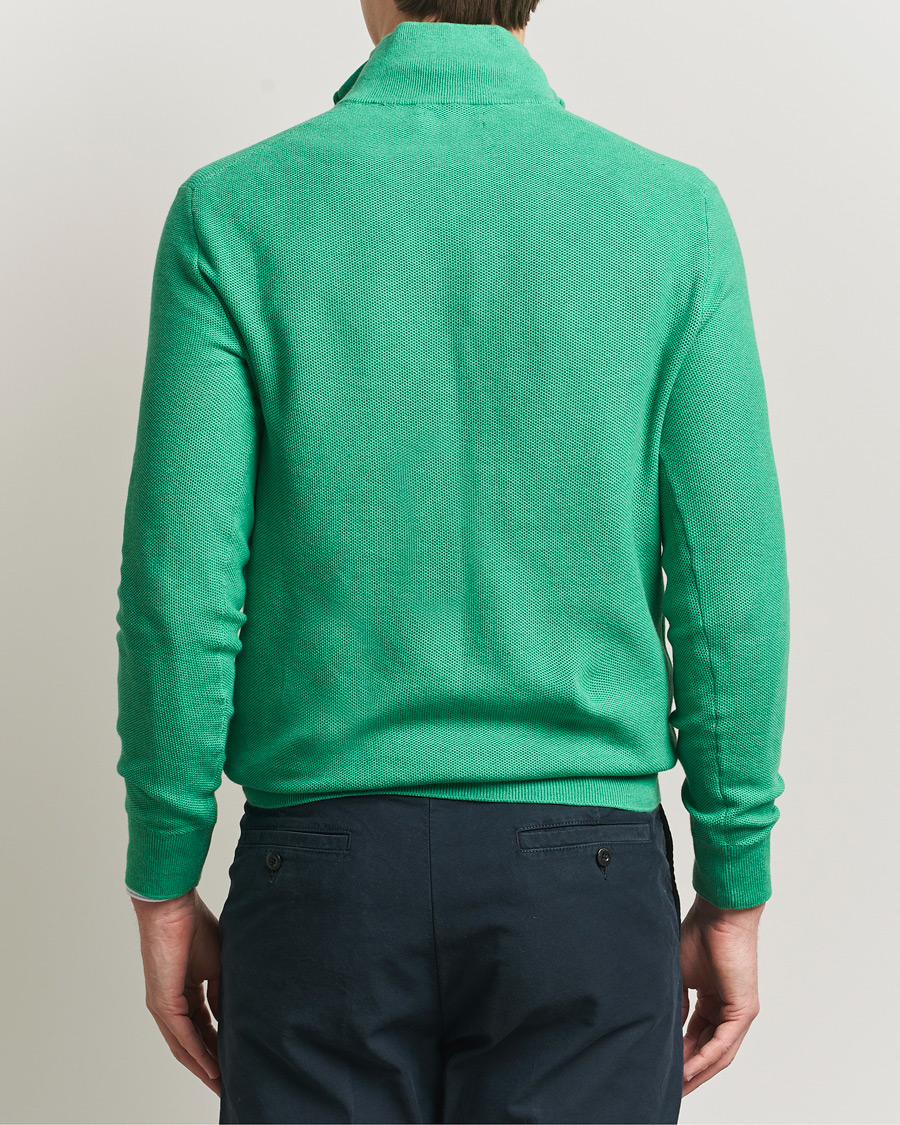 Men | Sweaters & Knitwear | Polo Ralph Lauren | Textured Half Zip Palm Green Heather