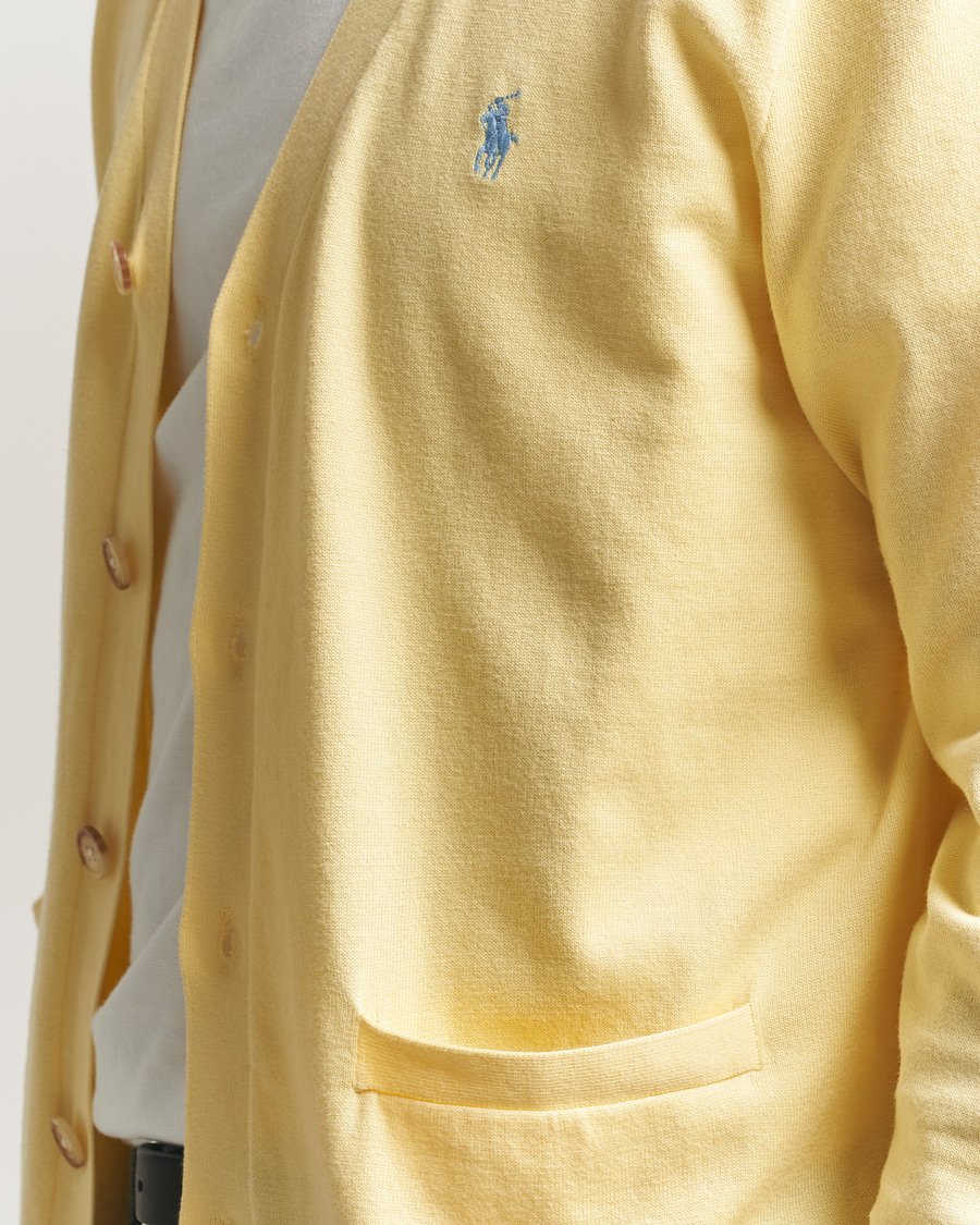 Polo Ralph Lauren Cotton Cardigan Wicket Yellow at CareOfCarl.com