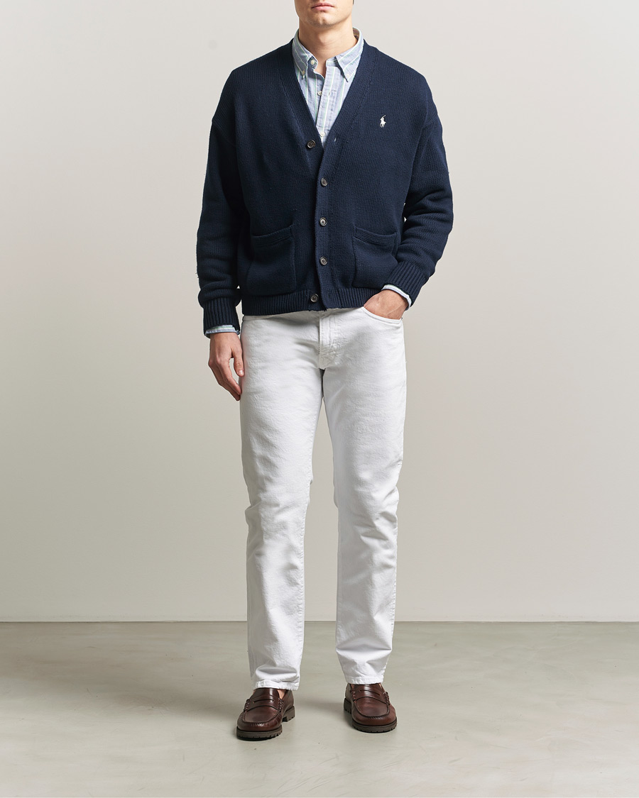 Men | Sweaters & Knitwear | Polo Ralph Lauren | Cotton Cardigan Hunter Navy