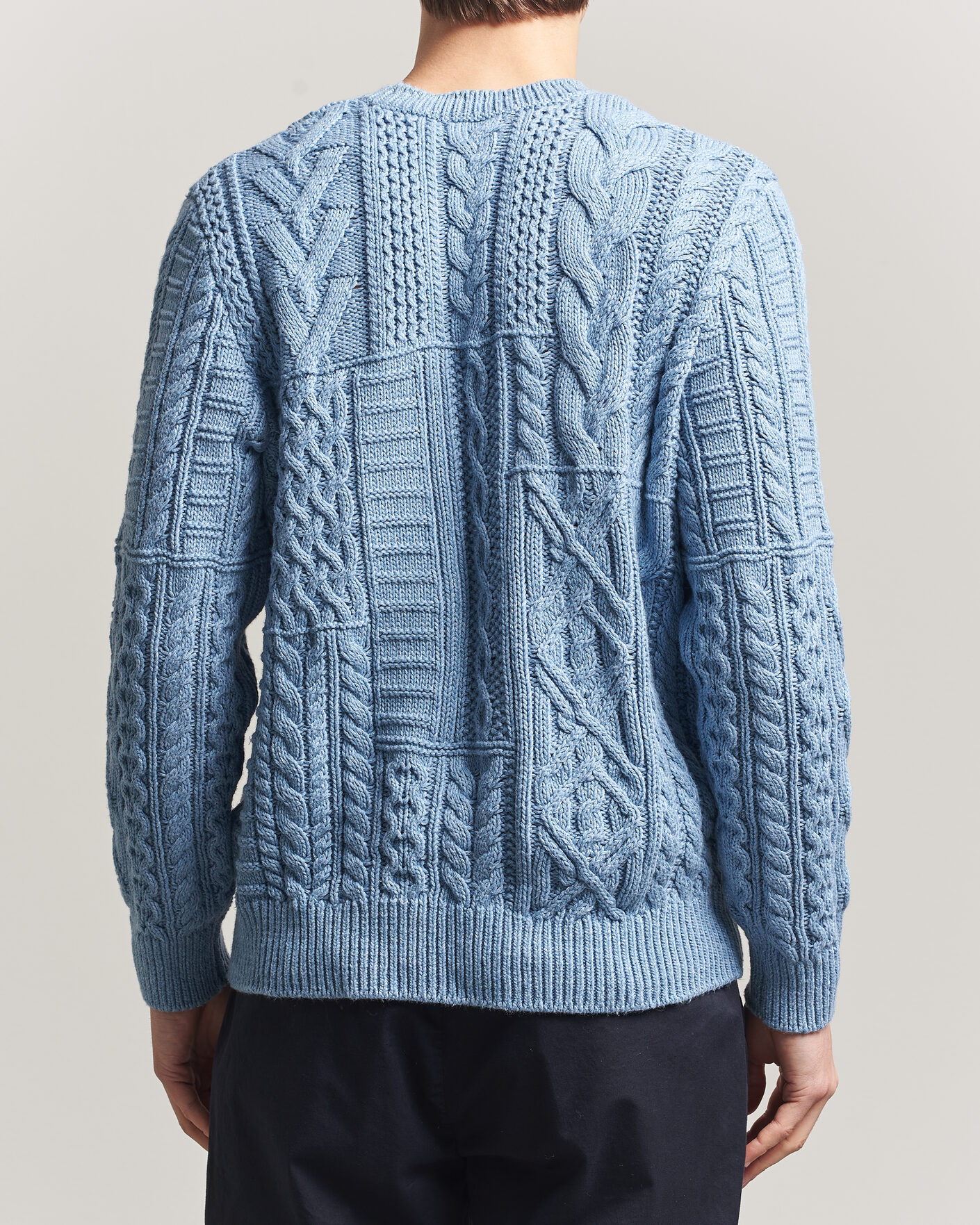 Men | Sweaters & Knitwear | Polo Ralph Lauren | Cotton Flag Sweater Light Blue Combo