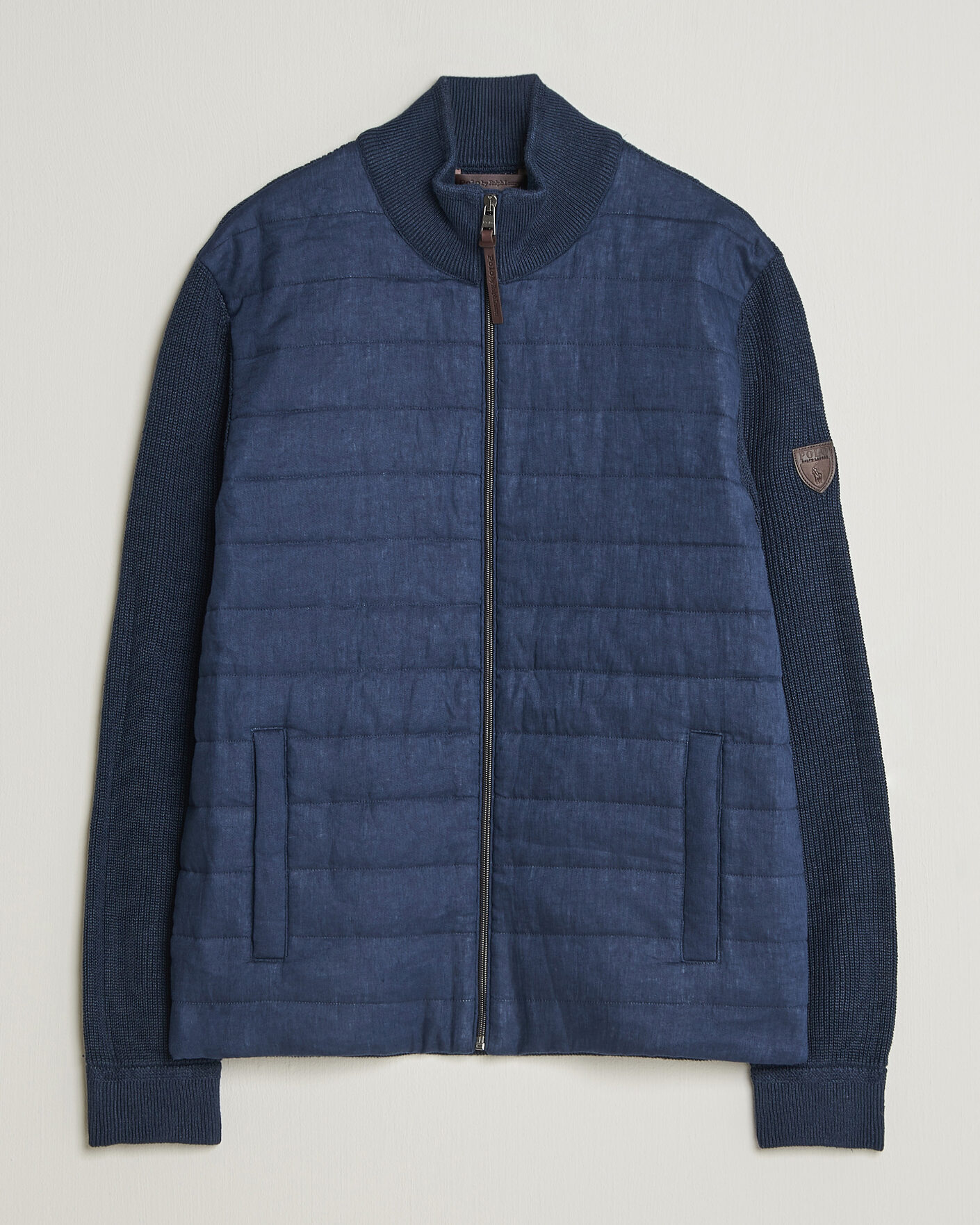 Men | Sweaters & Knitwear | Polo Ralph Lauren | Linen Full Zip Sweater Navy