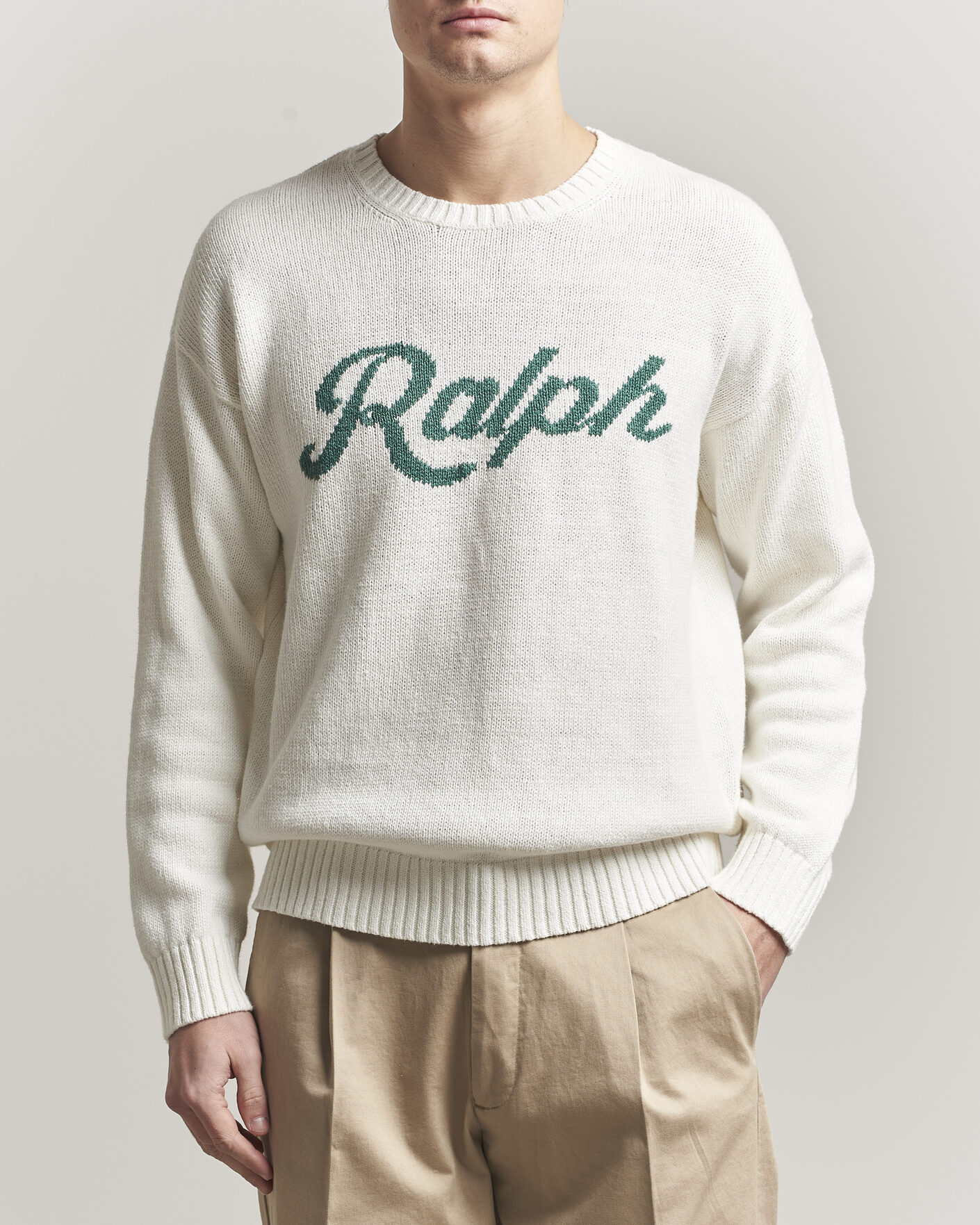 Men | Sweaters & Knitwear | Polo Ralph Lauren | Linen Blend Sweater Deckwash White