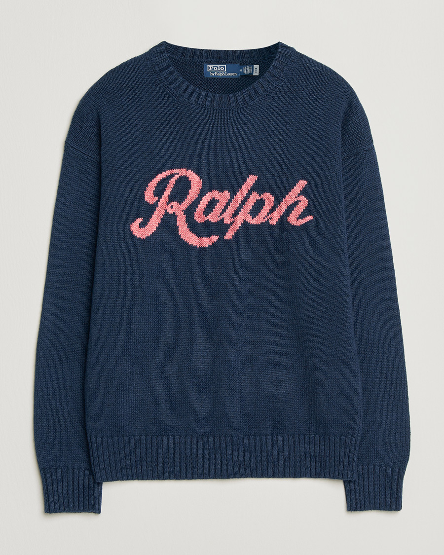 Men | Sweaters & Knitwear | Polo Ralph Lauren | Linen Blend Sweater Dark Cobalt