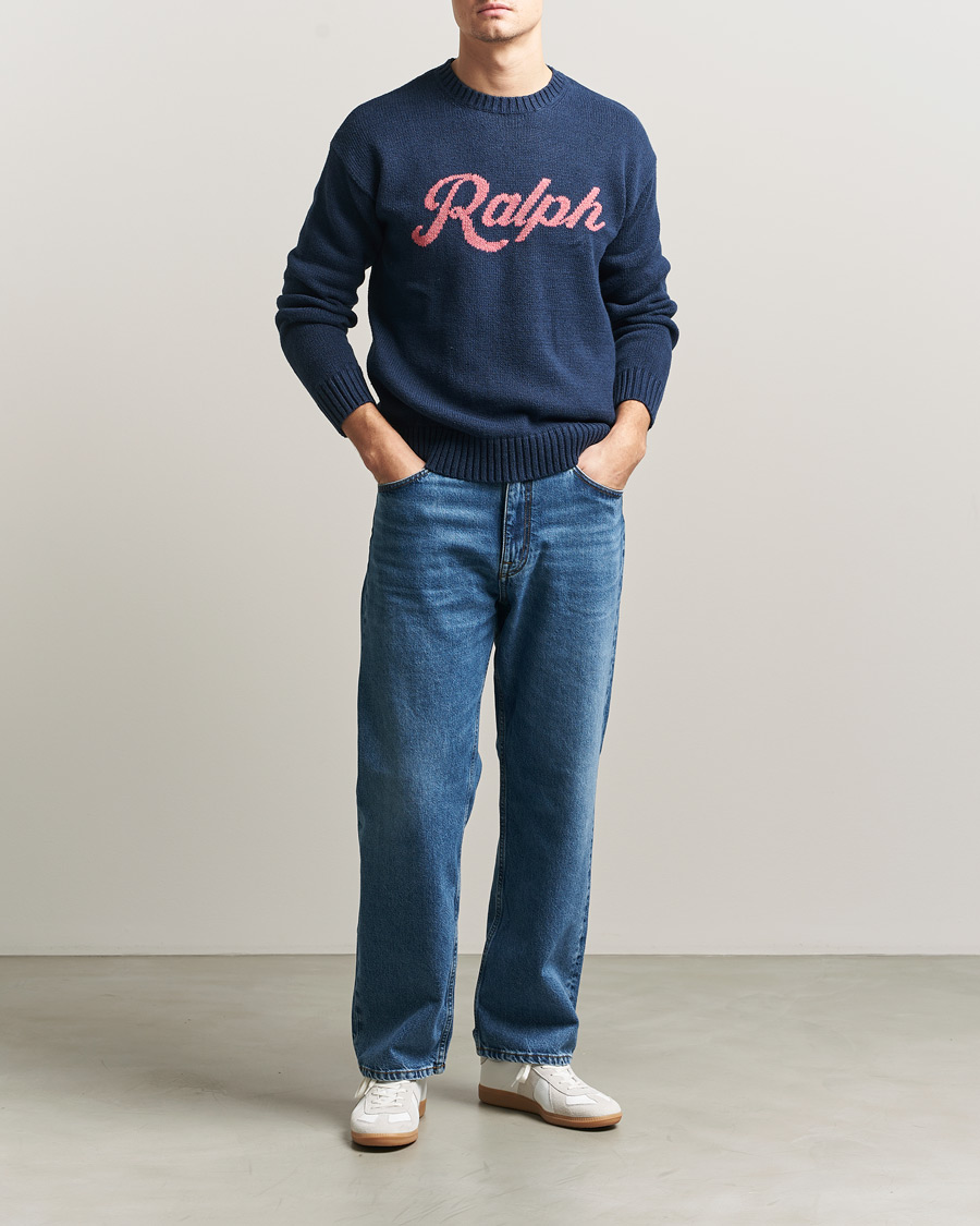 Men | Sweaters & Knitwear | Polo Ralph Lauren | Linen Blend Sweater Dark Cobalt