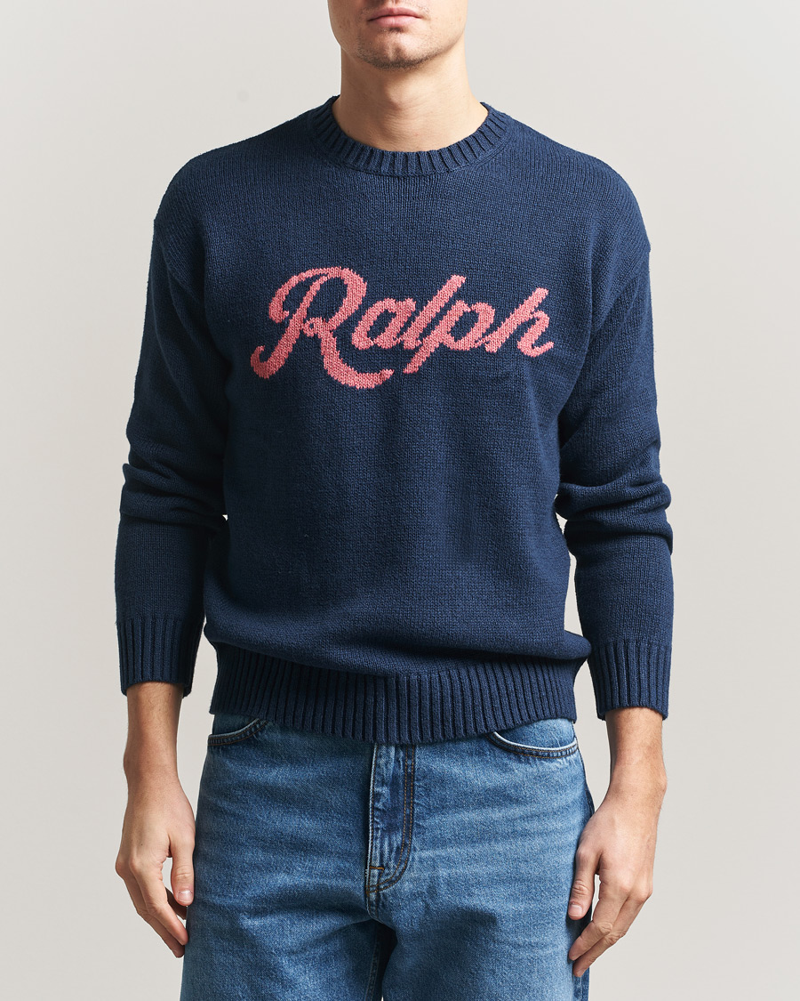Men | Sweaters & Knitwear | Polo Ralph Lauren | Linen Blend Sweater Dark Cobalt