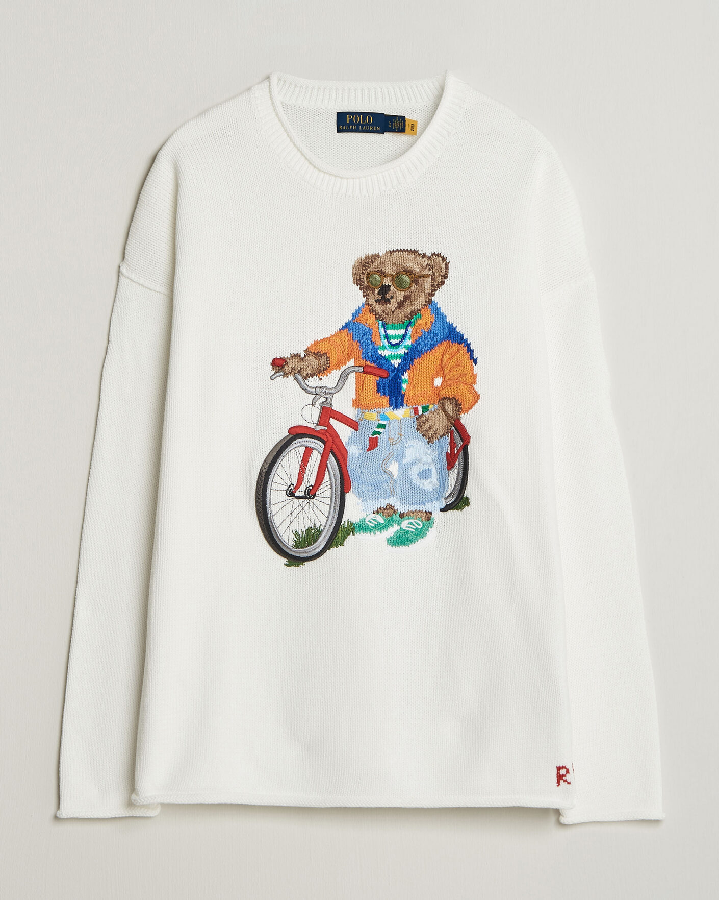 Men | Sweaters & Knitwear | Polo Ralph Lauren | Cotton Bear Sweater Deckwash White