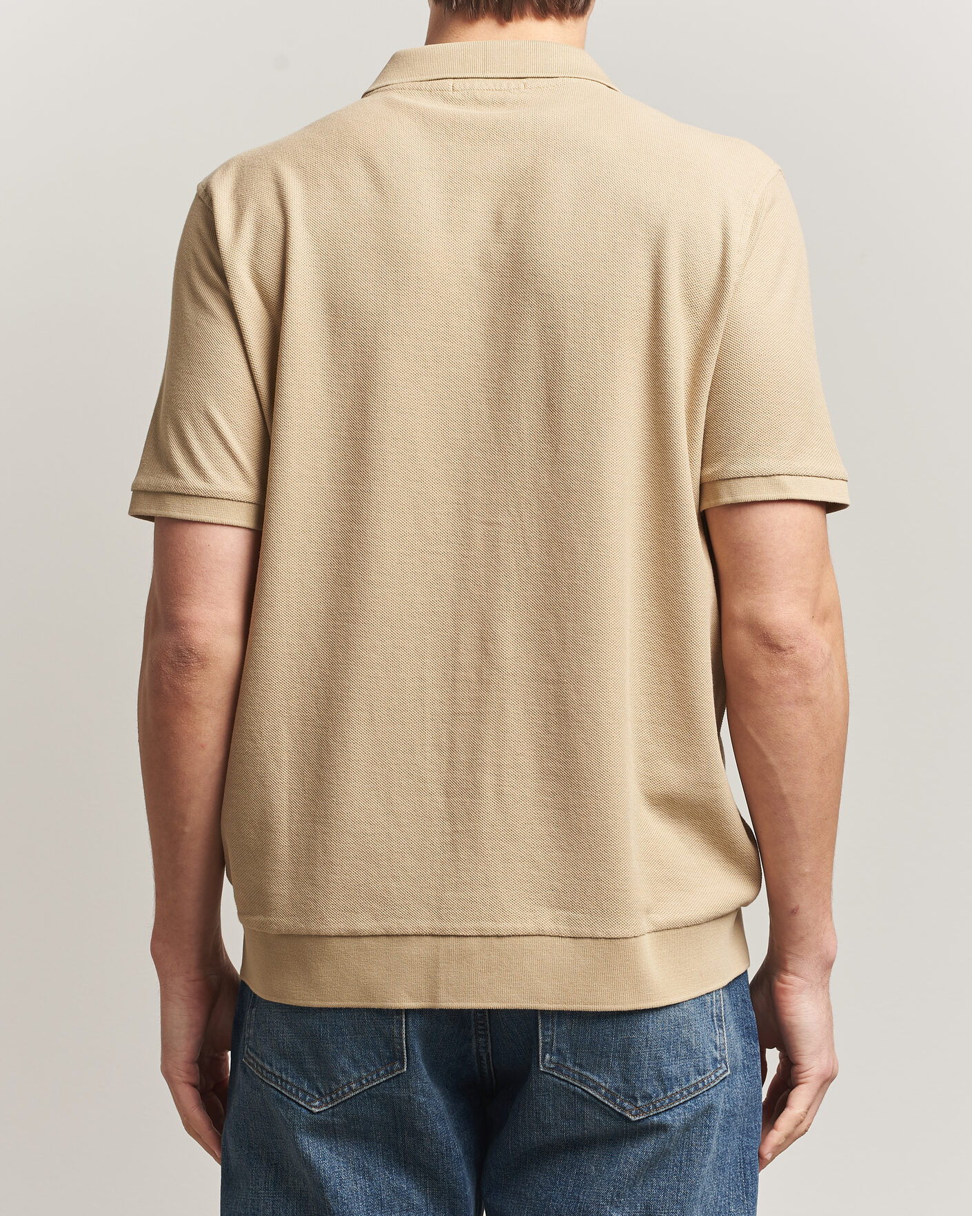 Men | Polo Shirts | Polo Ralph Lauren | Cotton Knitted Polo Coastal Beige