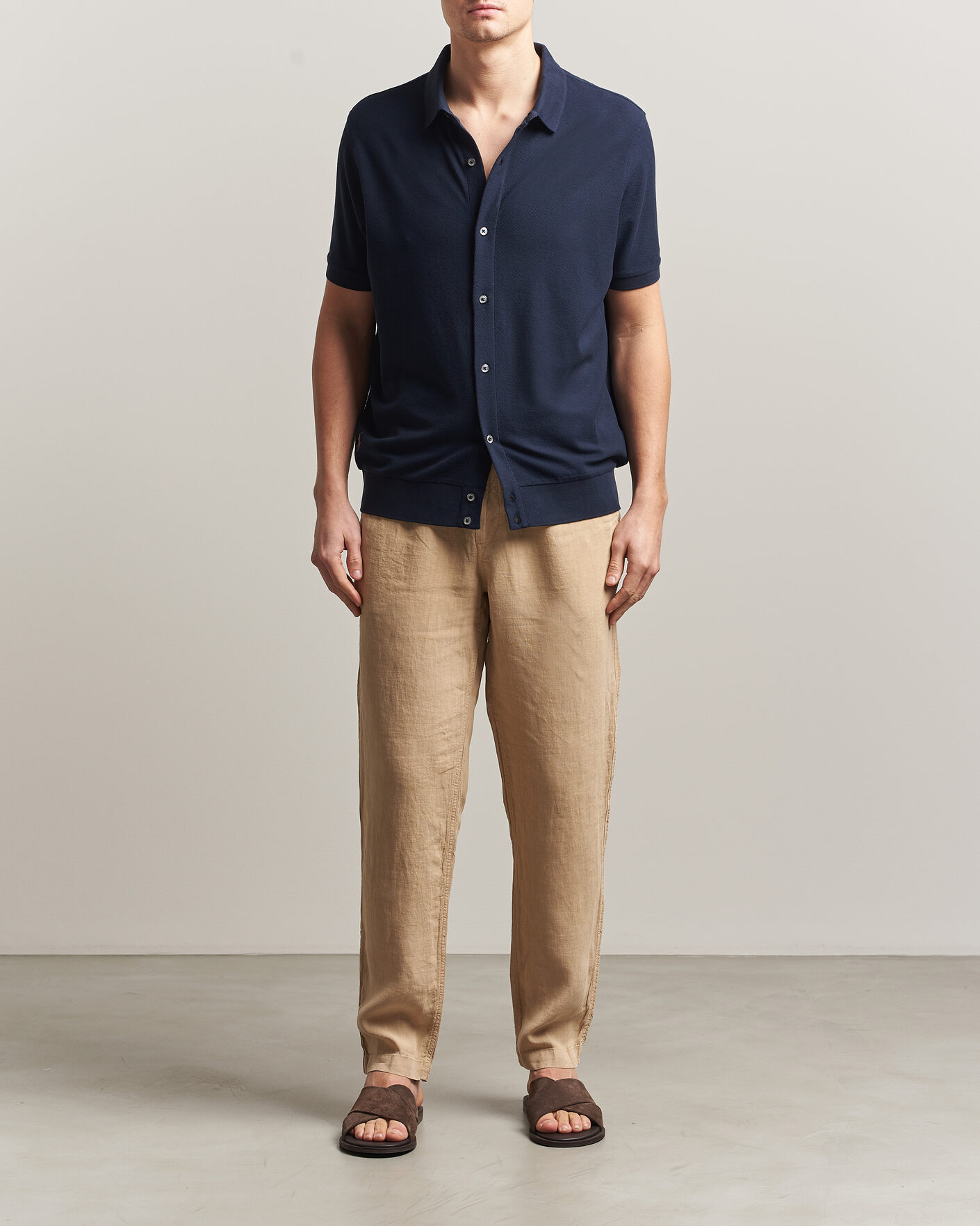 Men | Polo Shirts | Polo Ralph Lauren | Cotton Knitted Polo Aviator Navy