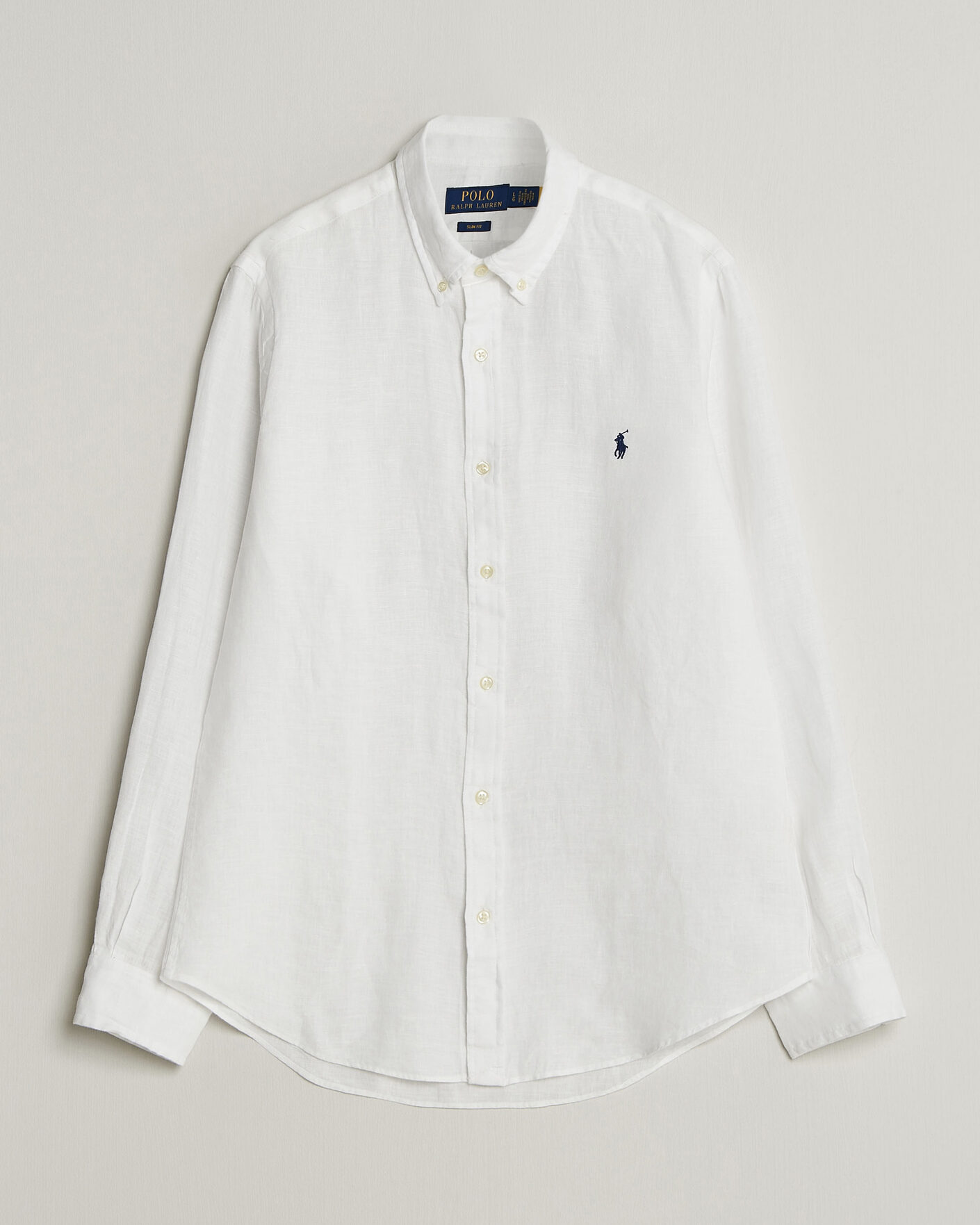 Men | Shirts | Polo Ralph Lauren | Slim Fit Linen Shirt White