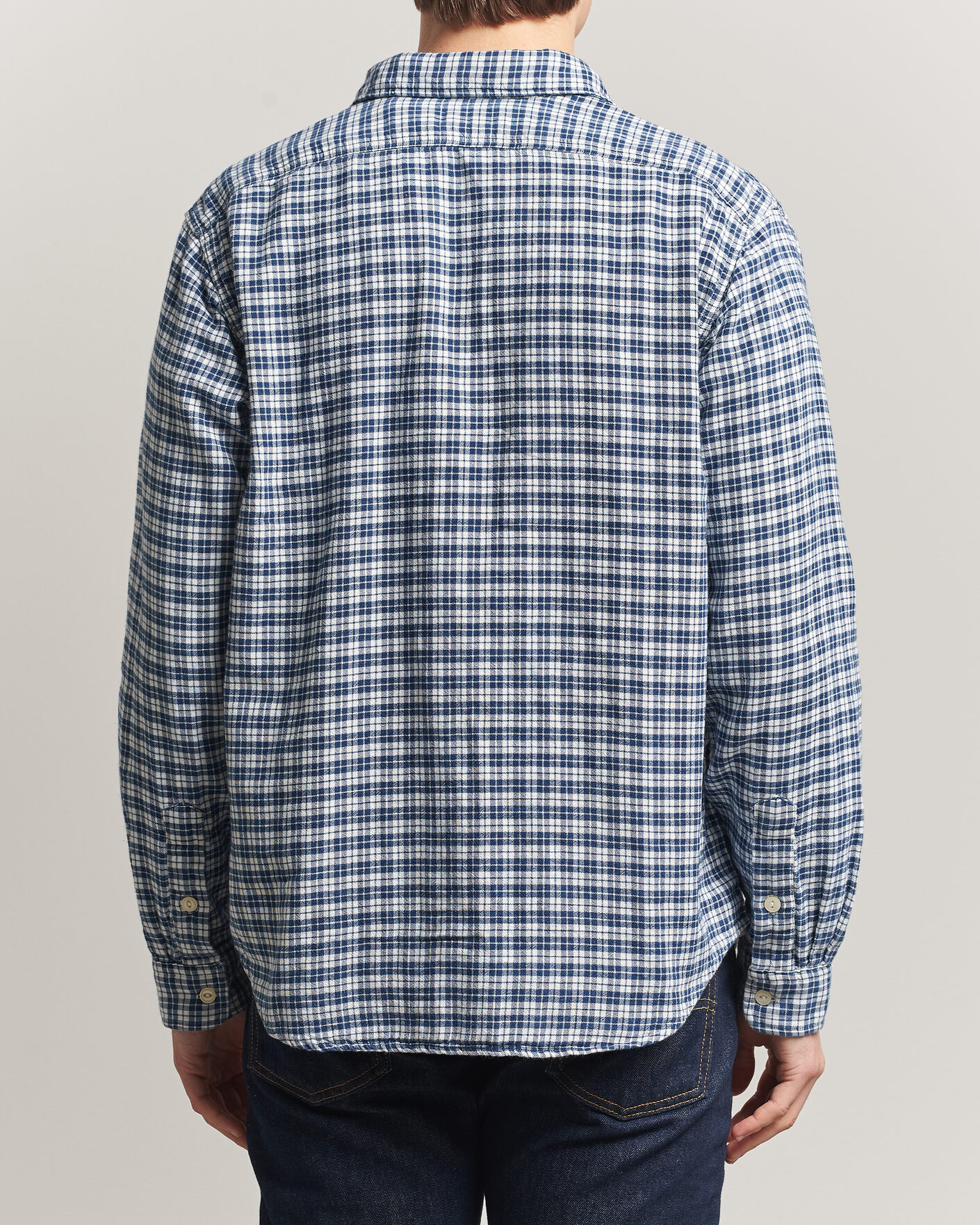 Men | Shirts | Polo Ralph Lauren | Double Faced Oxford Shirt Dark Indigo Cream