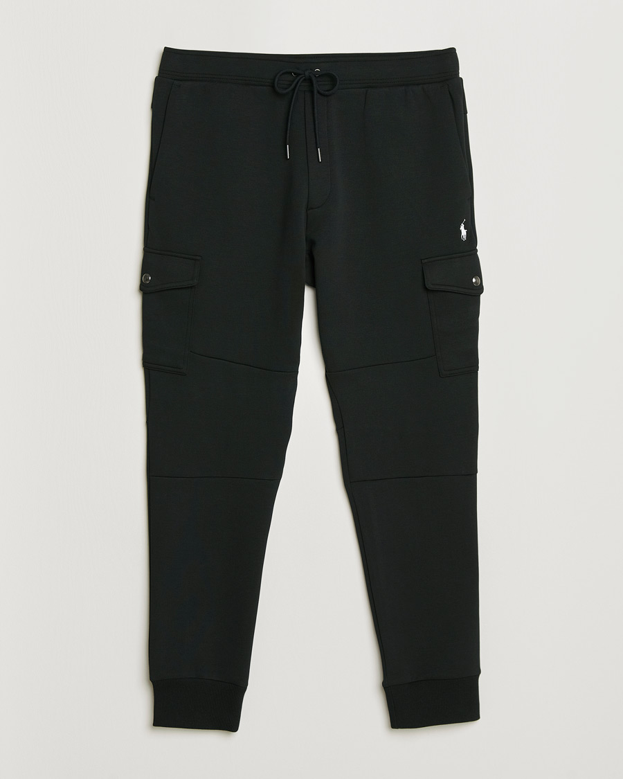 Men | Trousers | Polo Ralph Lauren | Double Knitted Athletic Sweatpants Polo Black