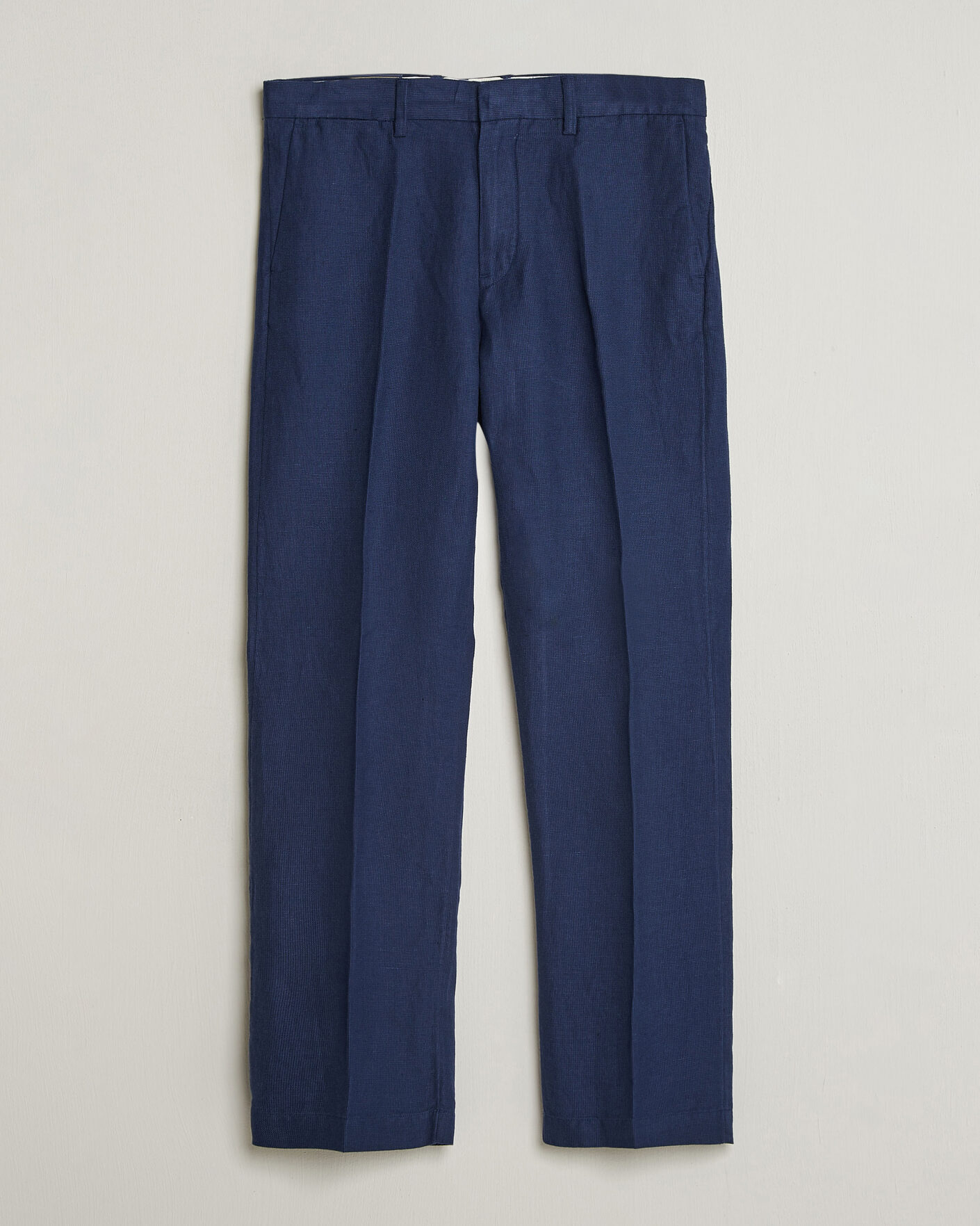 Men | Trousers | Polo Ralph Lauren | Cotton Linen Pants Newport Navy