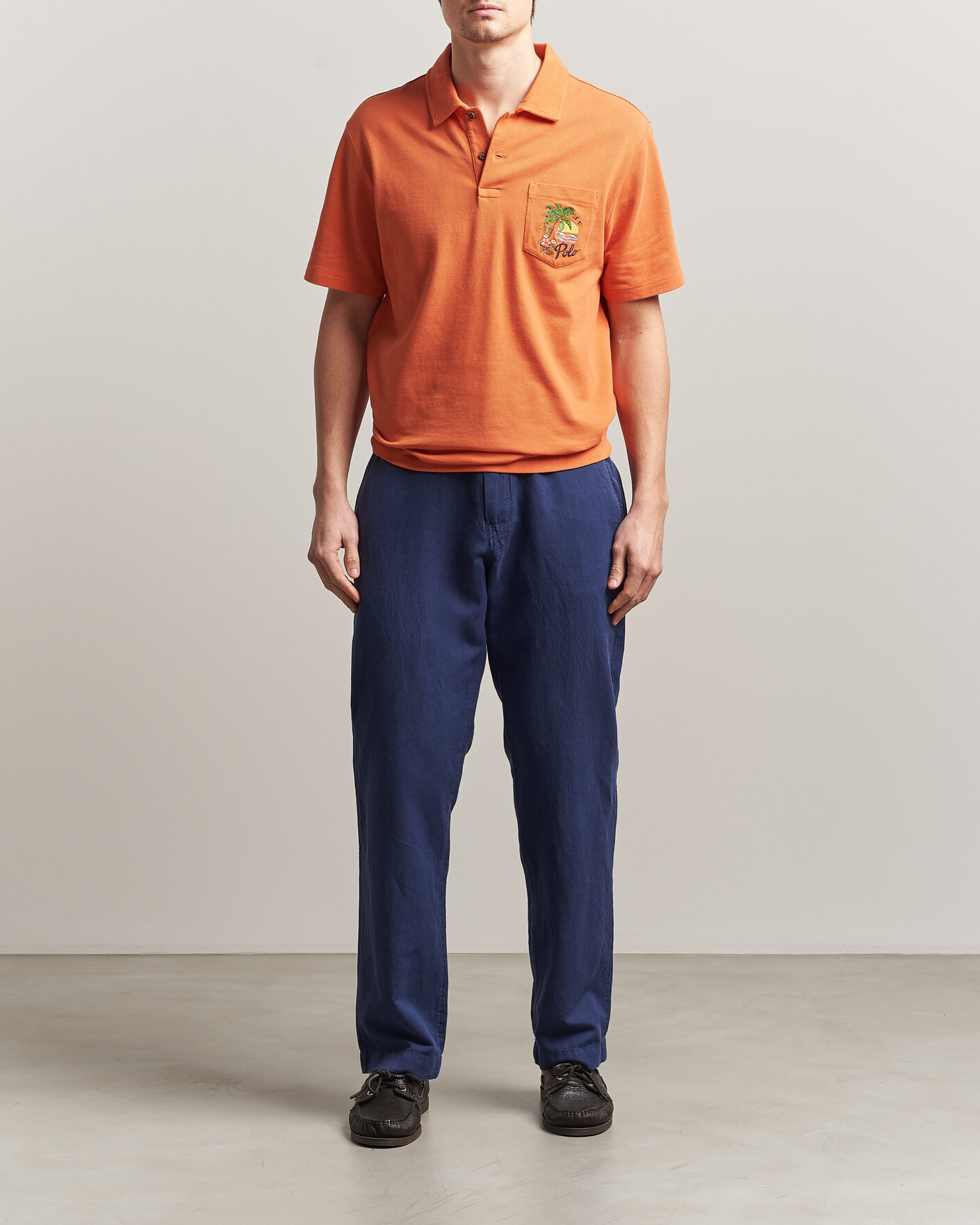 Polo Ralph Lauren Linen Cotton Pants New Classic Navy at