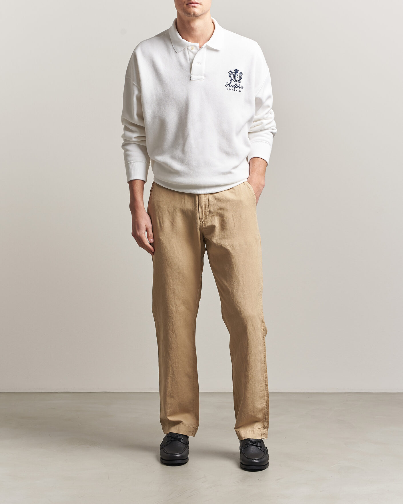 Polo Ralph Lauren Linen Cotton Pants Coastal Beige at CareOfCarl.com