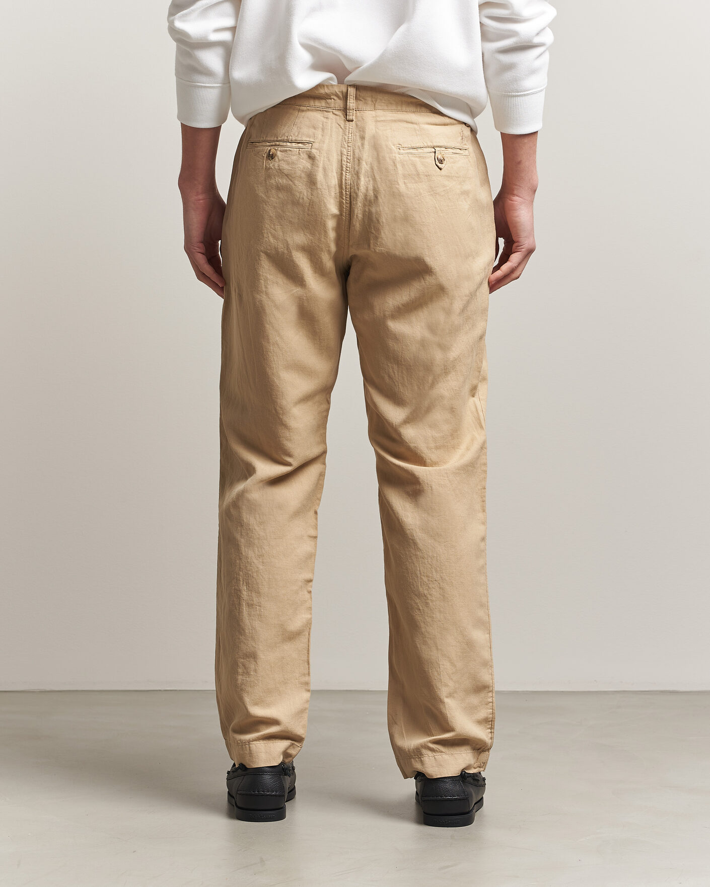 Polo Ralph Lauren Linen Cotton Pants Coastal Beige at CareOfCarl.com