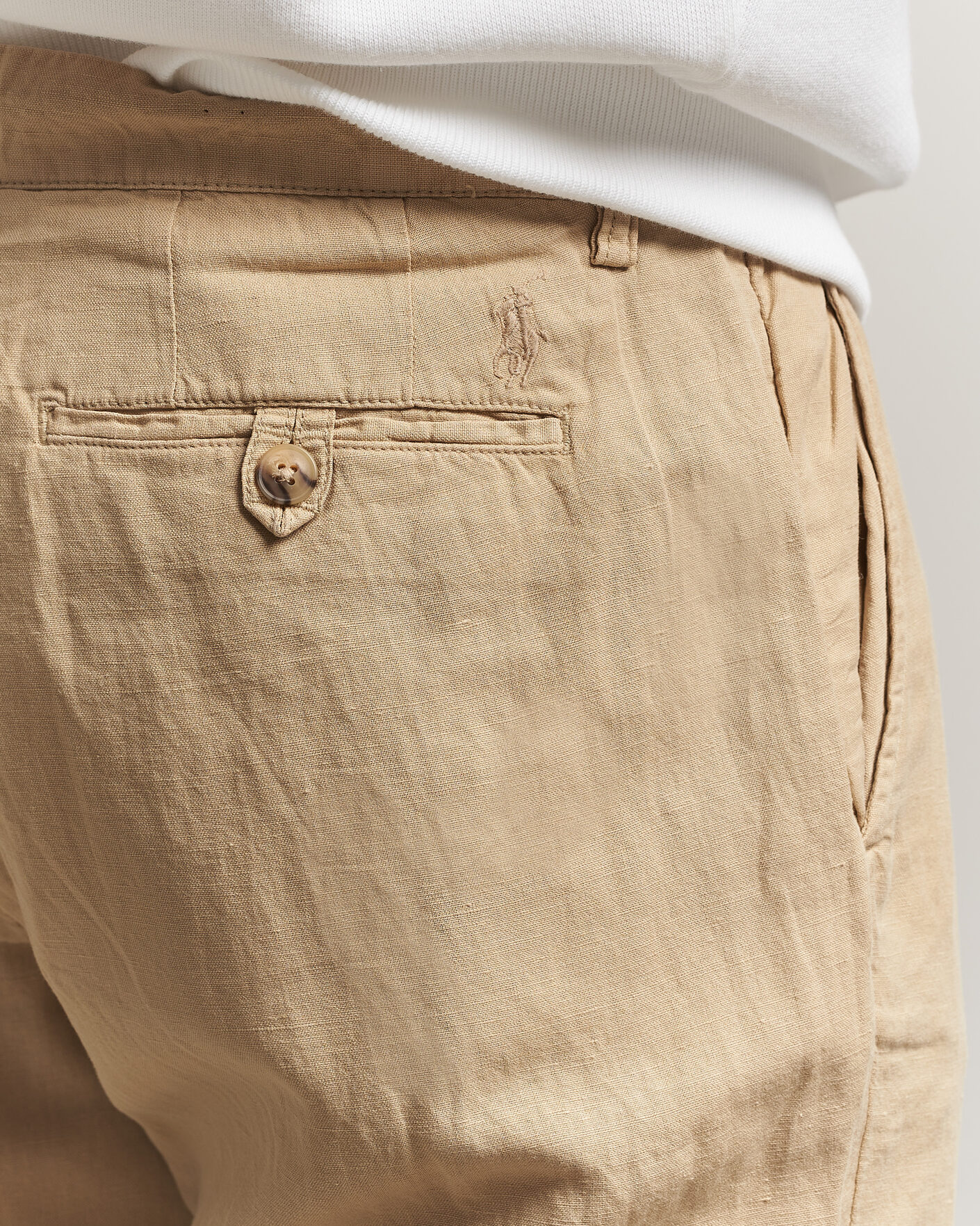 Men | Trousers | Polo Ralph Lauren | Linen Cotton Pants Coastal Beige