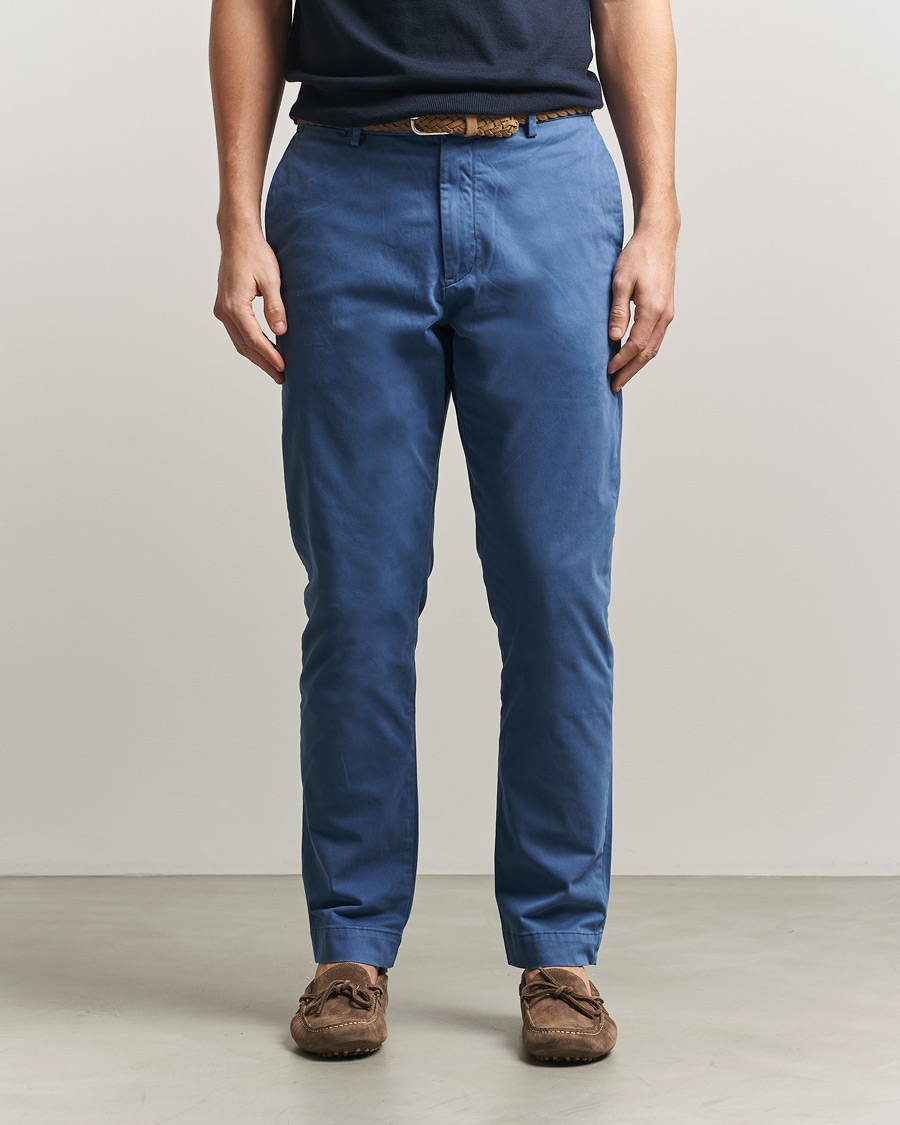 Men | Trousers | Polo Ralph Lauren | Jarrett Satin Chinos Night Navy