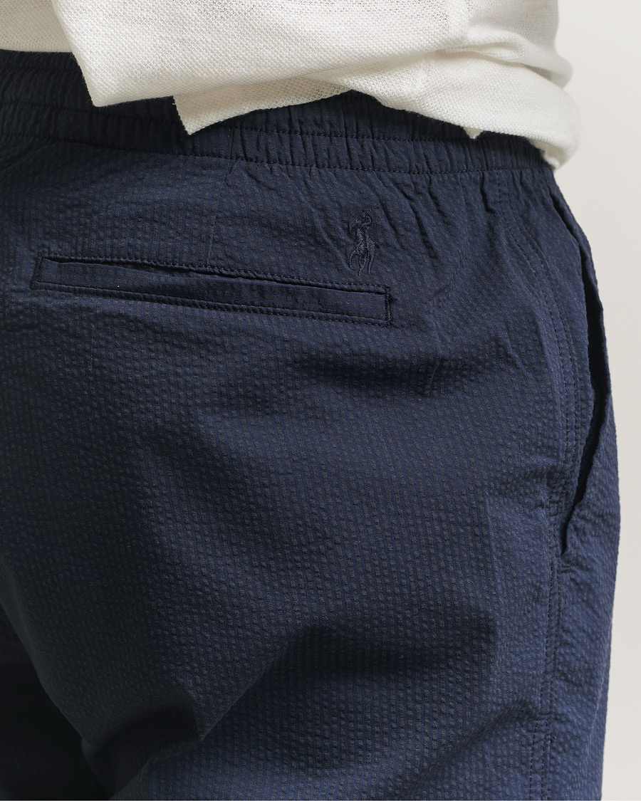 Men | Trousers | Polo Ralph Lauren | Seersucker Pants Newport Navy