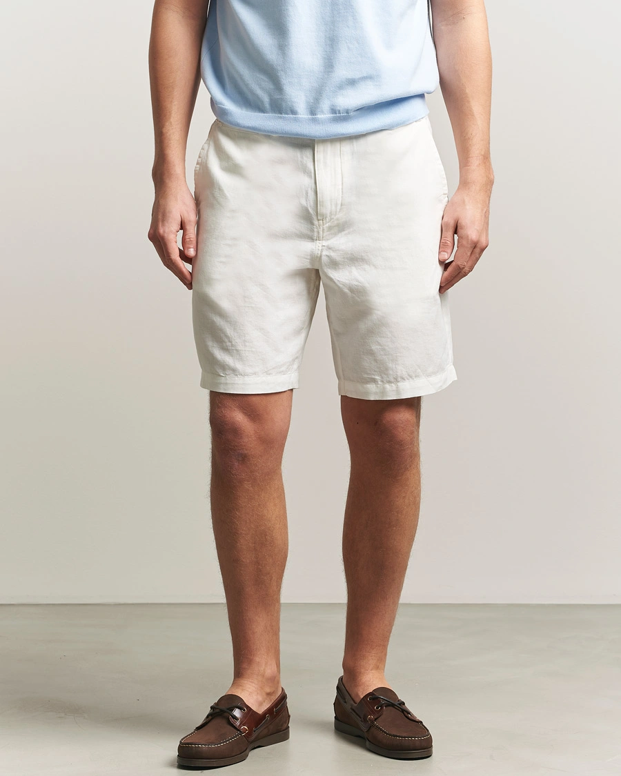 Men | Shorts | Polo Ralph Lauren | Cotton/Linen Shorts Deckwash White